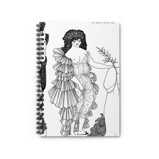 Lysistrata - Public domain botanical illustration Spiral Bound Ruled Notebook with Printed Cover