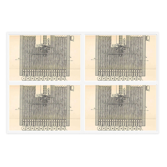 Patent Case File No. 221,360, Improvement in Cash Register and Indicator, Inventors James Ritty and John Ritty - DPLA - 97a8d8a47b402db2ecfd9cac6a3dd8e6 (page 50) Laminated UV Protective Vinyl Stickers