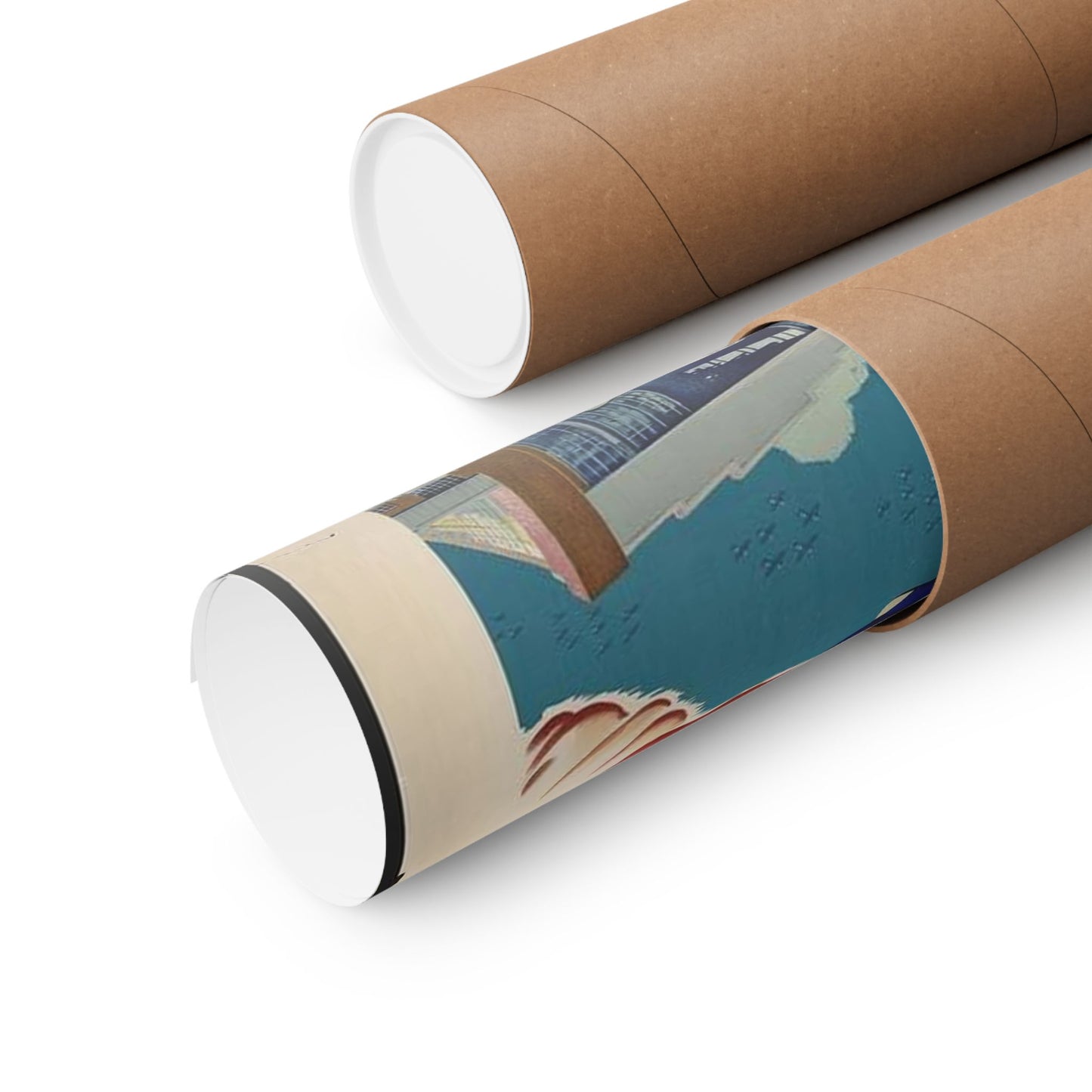 Our Answer All-Out Production, Canada, WWII Propaganda Poster High Quality Matte Wall Art Poster for Home, Office, Classroom