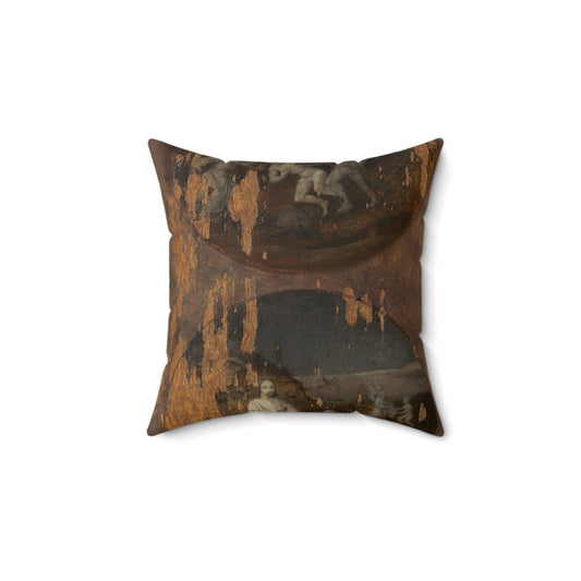 Flood Panels (The Flood – reverse), ca. 1508-1516 Decorative Accent Square Pillow