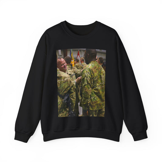 U.S. Army Lt. Col. Jason Hancock serving with 3rd Squadron, Black Heavy Blend Adult Crew Neck SweatShirt