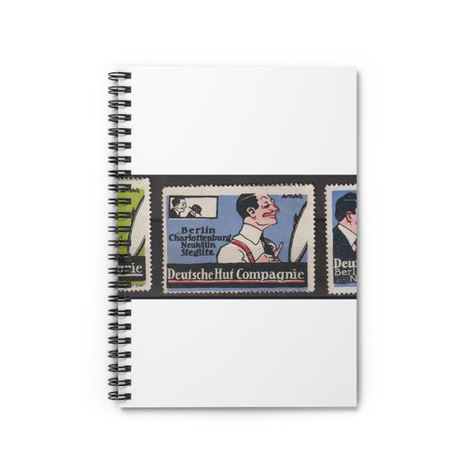 Leon Amar - Deutsche Hut Compagnie Spiral Bound Ruled Notebook with Printed Cover