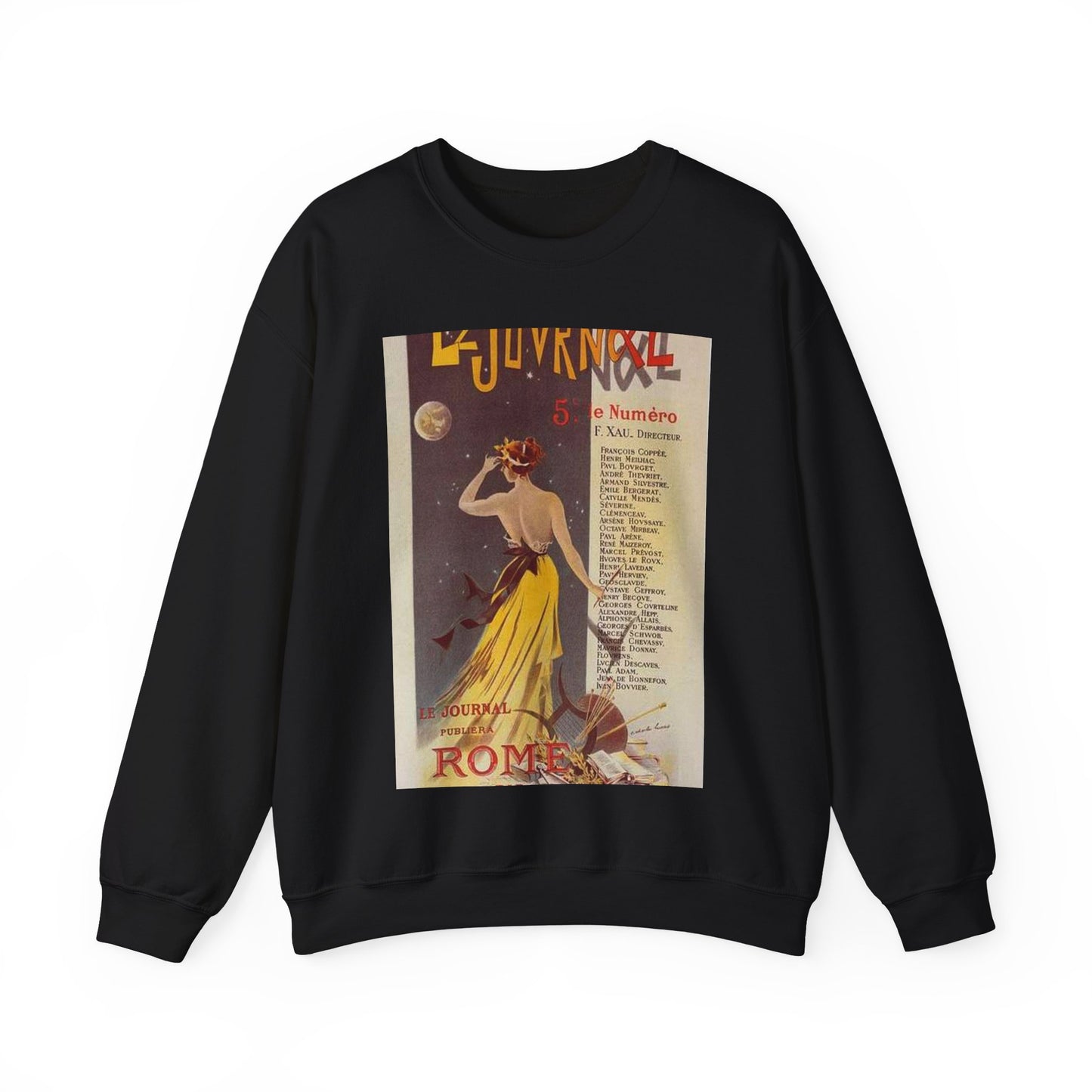 Affiche pour annoncer la publication de "Rome" dans Le Journal. Black Heavy Blend Adult Crew Neck SweatShirt