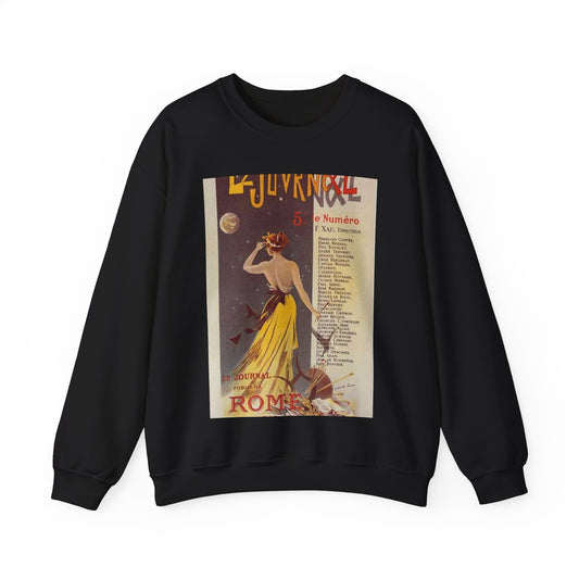 Affiche pour annoncer la publication de "Rome" dans Le Journal. Black Heavy Blend Adult Crew Neck SweatShirt