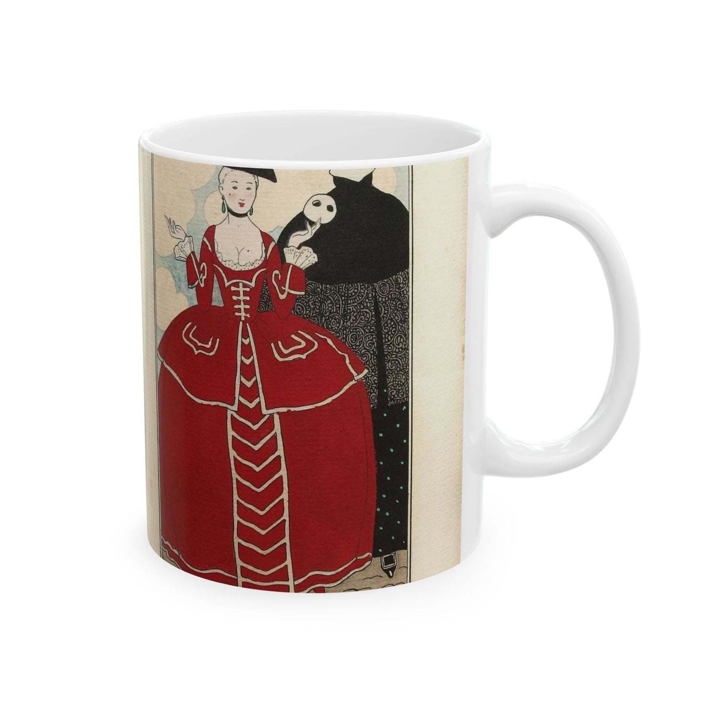 Costumes Parisiens No.56 George Barbier, 1913 Beautiful Novelty Ceramic Coffee Mug 11oz