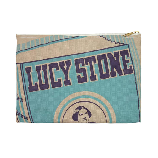 Lucy Stone - Public domain poster, Music division, Library of Congress Large Organizer Pouch with Black Zipper