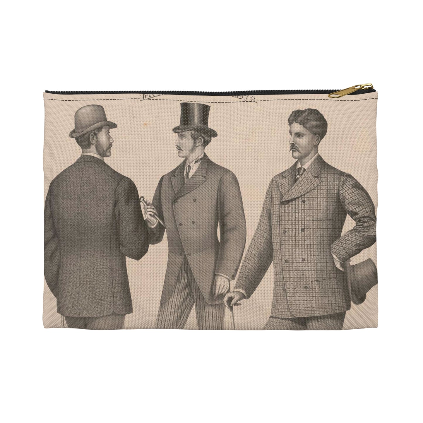 Fall styles 1873 - Print, Library of Congress collection Large Organizer Pouch with Black Zipper