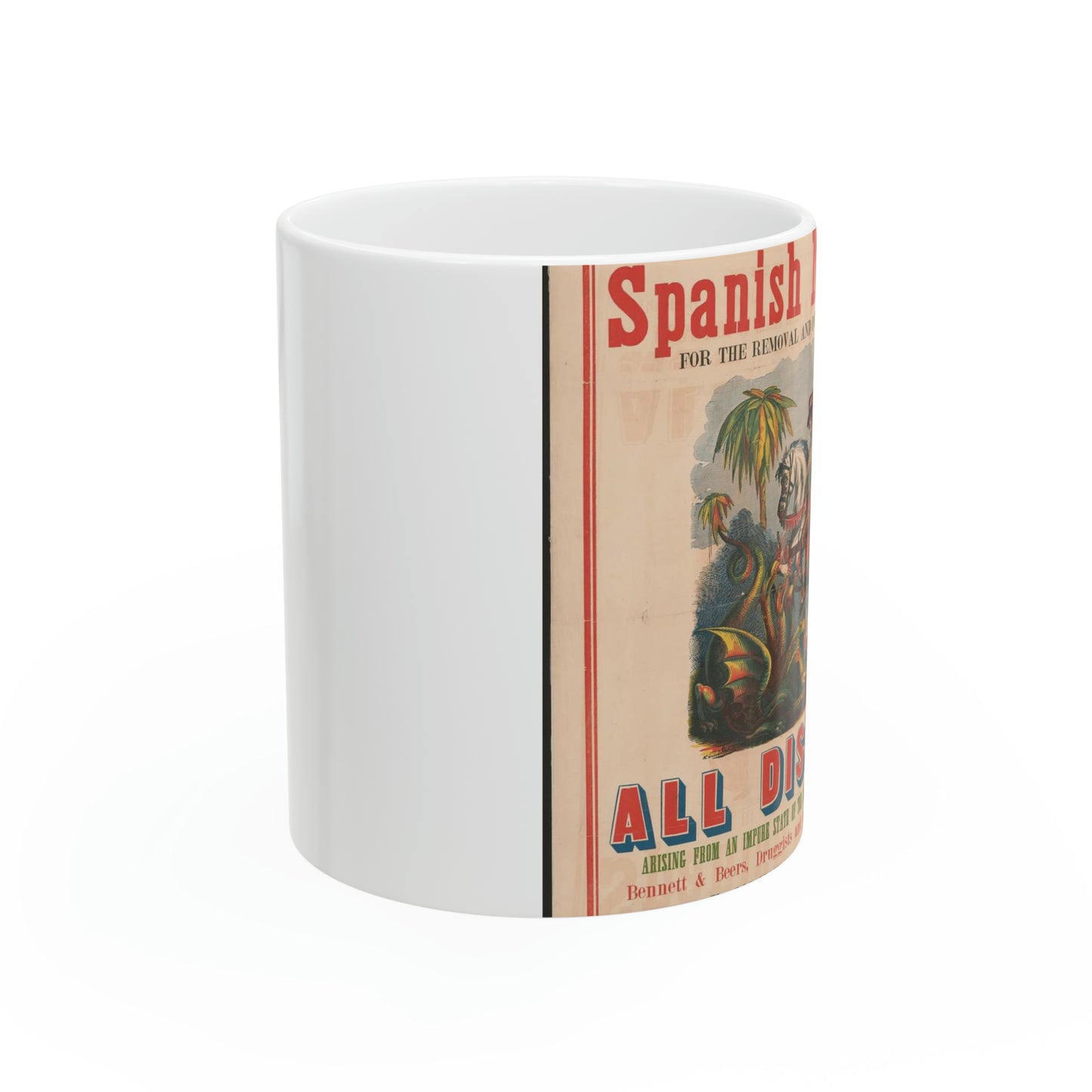 Carter's spanish mixture, for the removal and permanent cure of all diseases, arising from an impure state of the blood, or habit of the system Beautiful Novelty Ceramic Coffee Mug 11oz