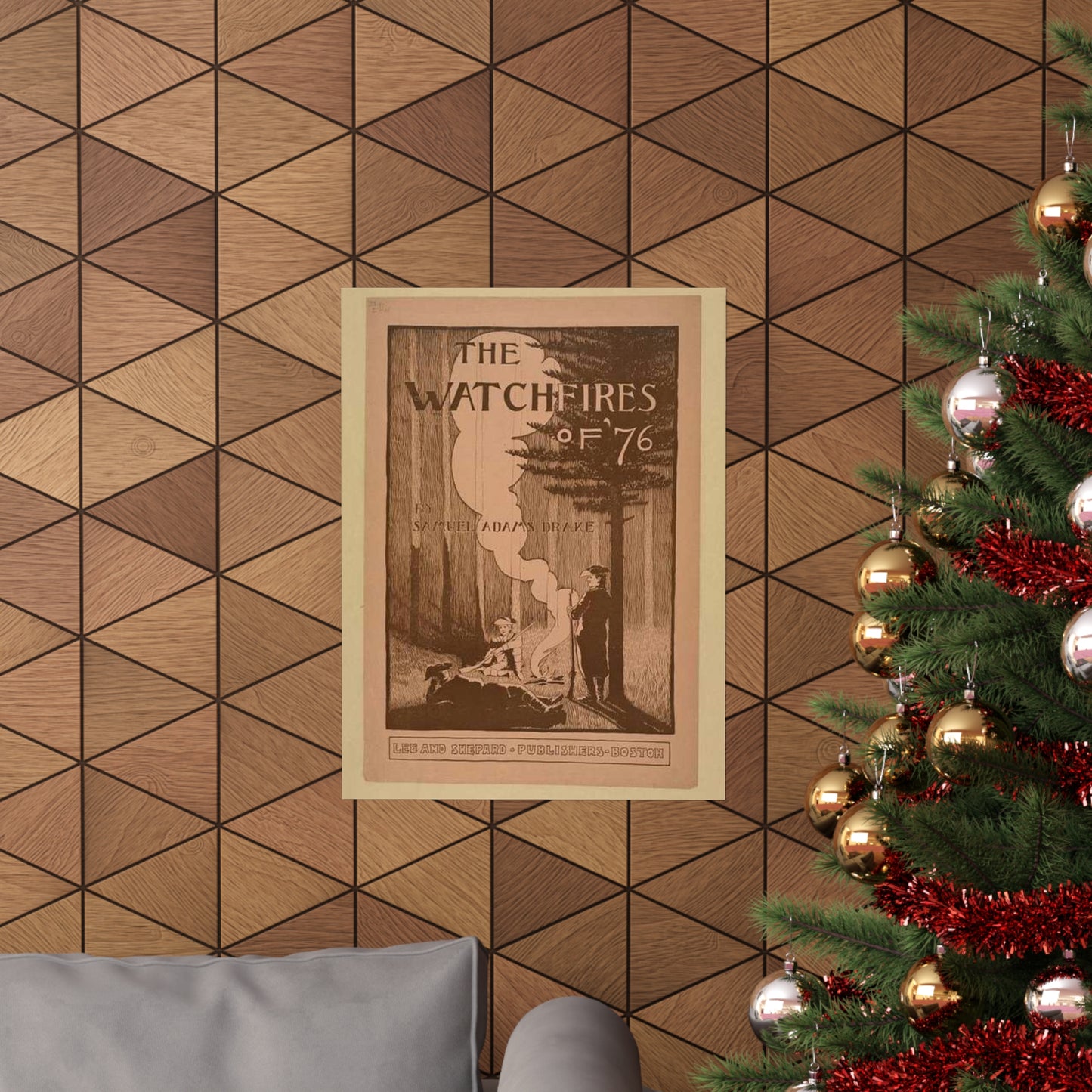 The watchfires of '76., Art Nouveau Poster High Quality Matte Wall Art Poster for Home, Office, Classroom