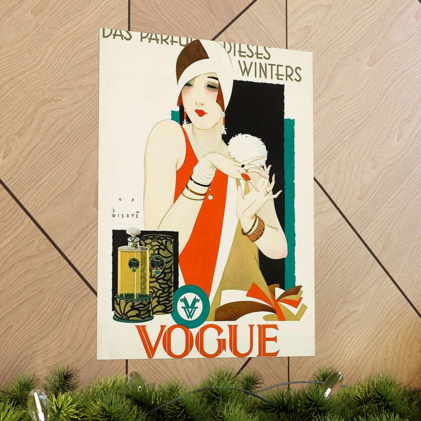 1926 1927 circa Jupp Wiertz Plakat Das Parfüm dieses Winters - Vogue, Firma F. Wolff & Sohn, Karlsruhe High Quality Matte Wall Art Poster for Home, Office, Classroom