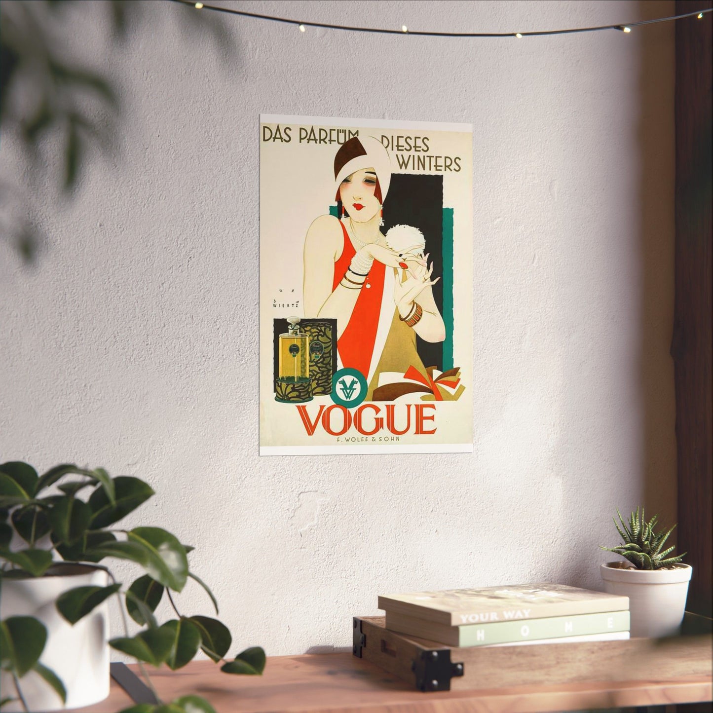 1926 1927 circa Jupp Wiertz Plakat Das Parfüm dieses Winters - Vogue, Firma F. Wolff & Sohn, Karlsruhe High Quality Matte Wall Art Poster for Home, Office, Classroom