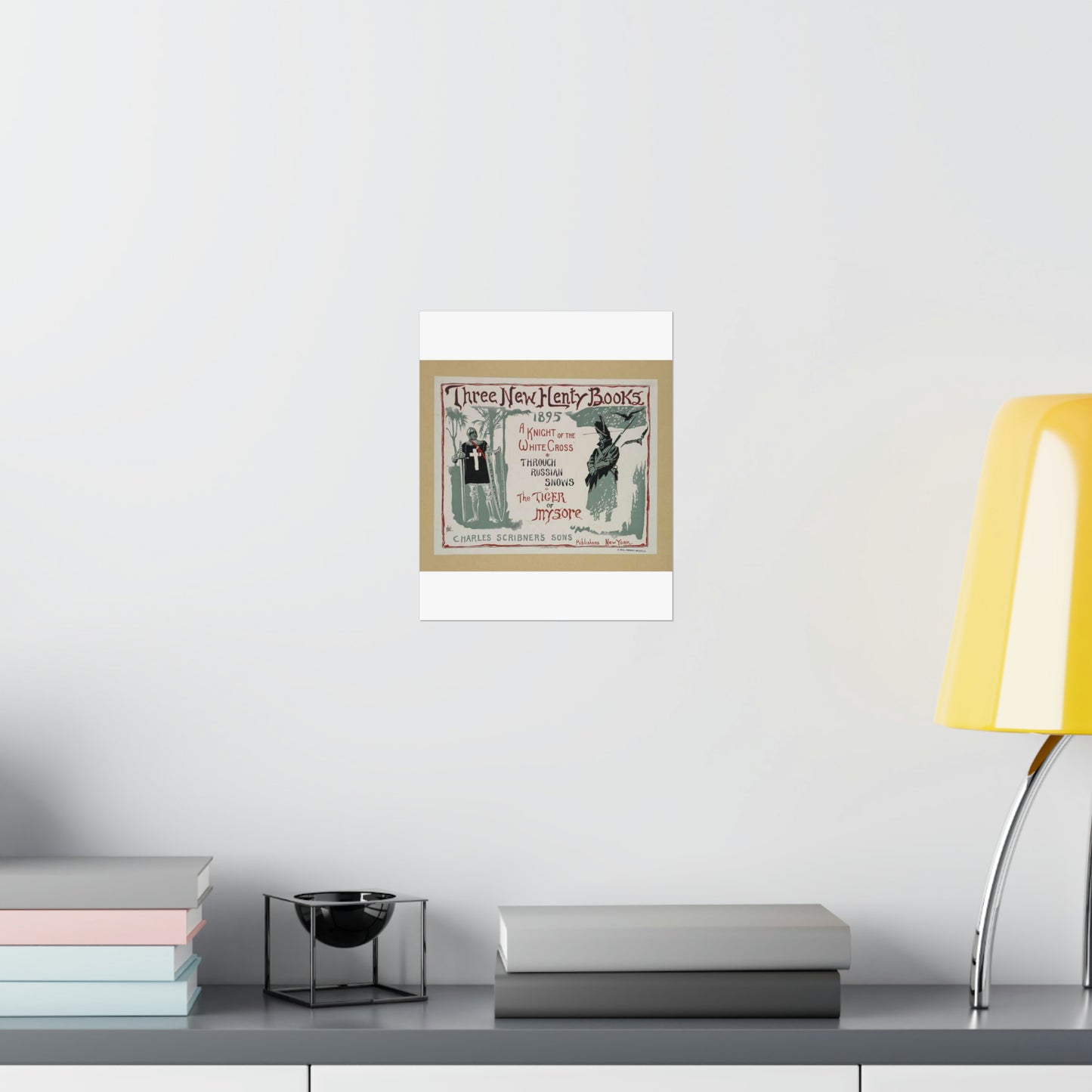 Three new Henty books., Art Nouveau Poster High Quality Matte Wall Art Poster for Home, Office, Classroom