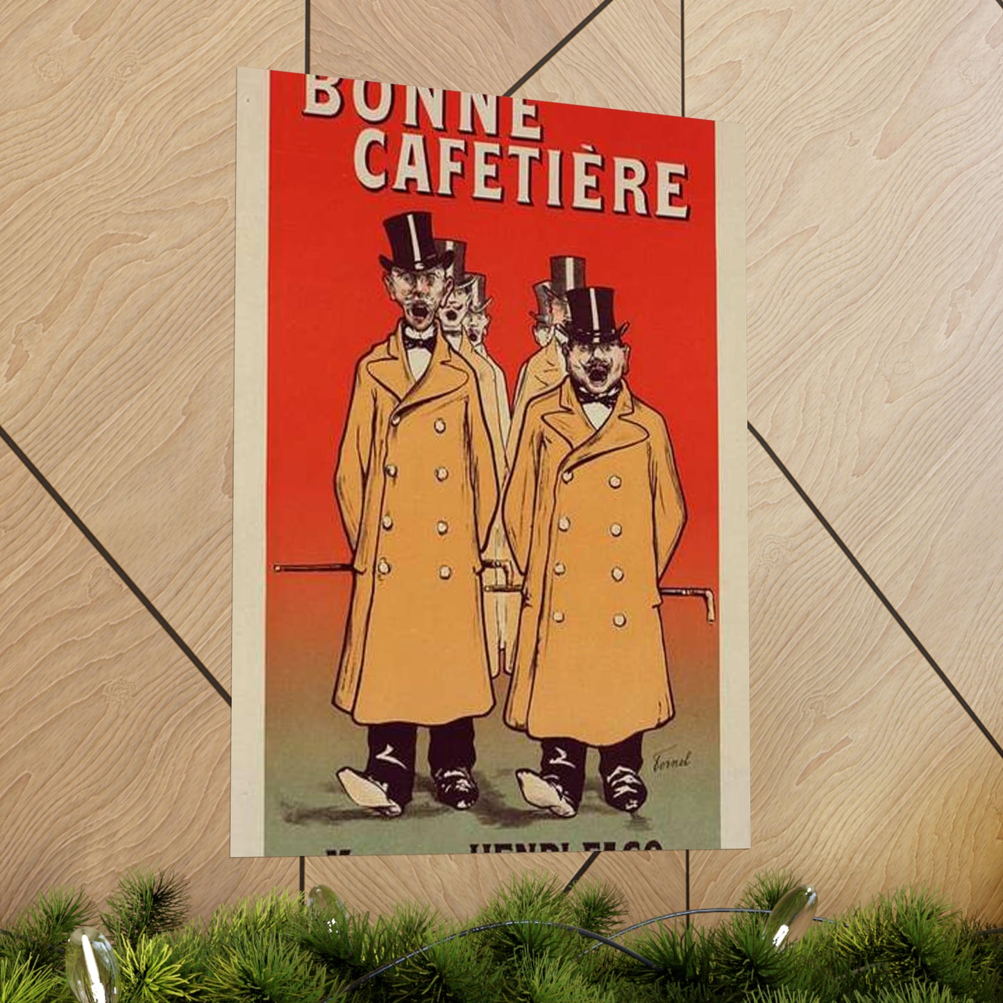 Affiche pour la "Chicorée Bonne Cafetière". High Quality Matte Wall Art Poster for Home, Office, Classroom