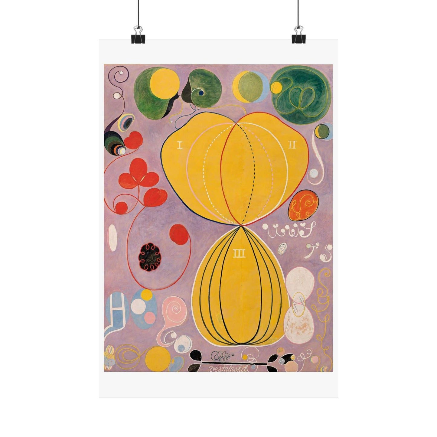 Hilma af Klint - The Ten Largest No. 7 - Adulthood - 1907 High Quality Matte Wall Art Poster for Home, Office, Classroom