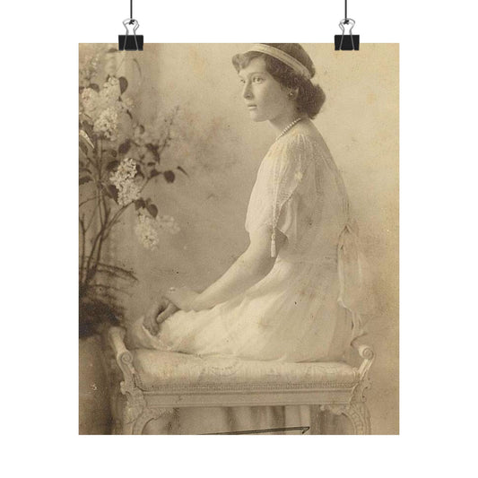 Tatyana Nikolaevna 1914 - Public domain portrait print High Quality Matte Wall Art Poster for Home, Office, Classroom