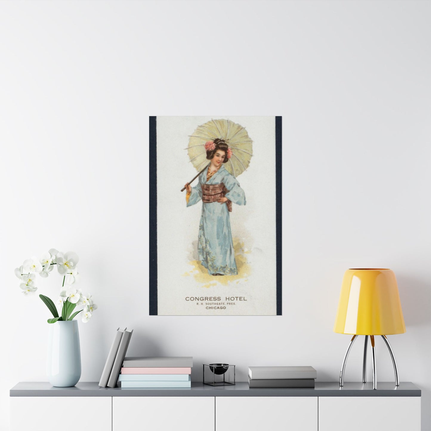 TEA [held by] JAPANESE TEA ROOM [at] "CONGRESS HOTEL, CHICAGO IL" (REST;) High Quality Matte Wall Art Poster for Home, Office, Classroom