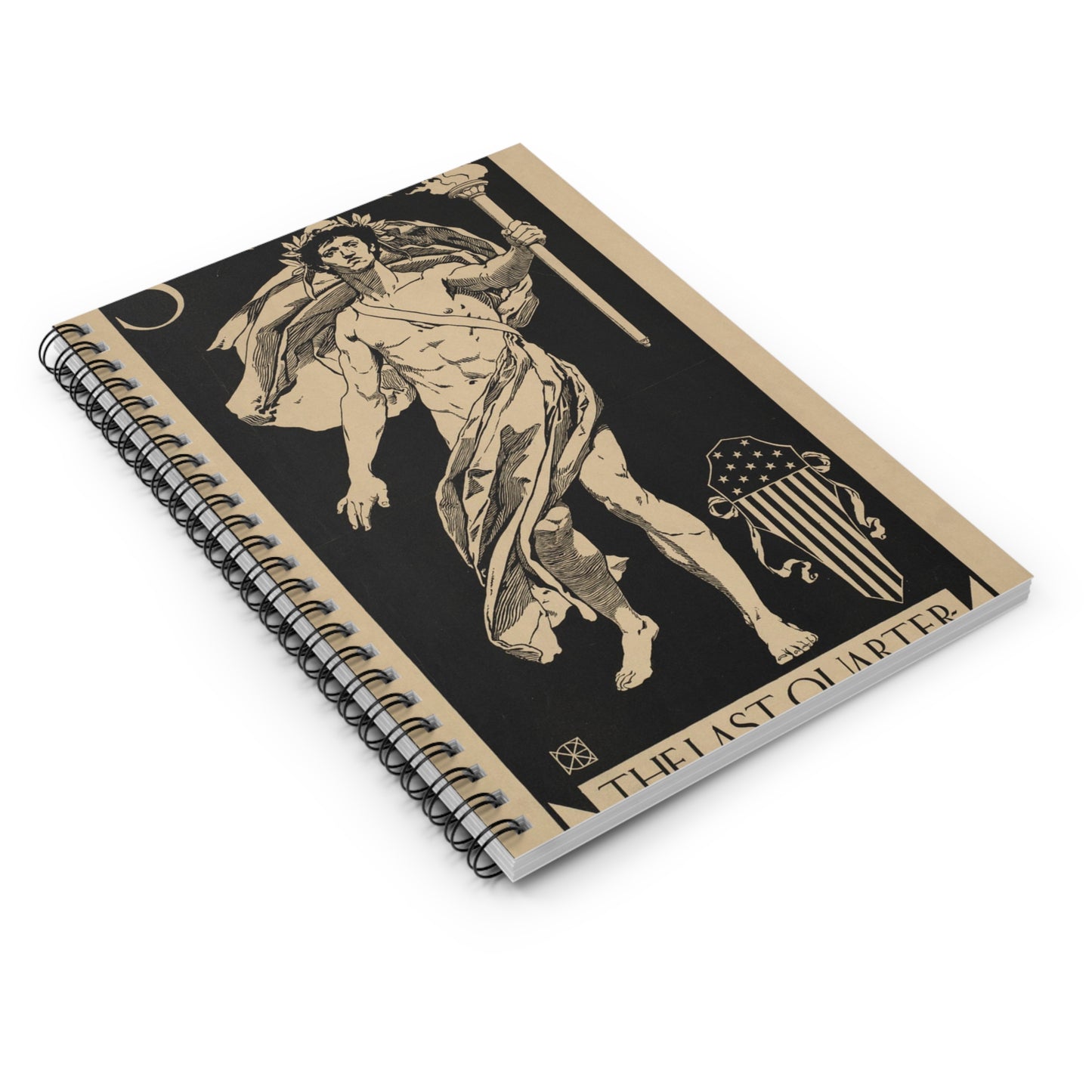 Scribner's, the last quarter century in America Spiral Bound Ruled Notebook with Printed Cover