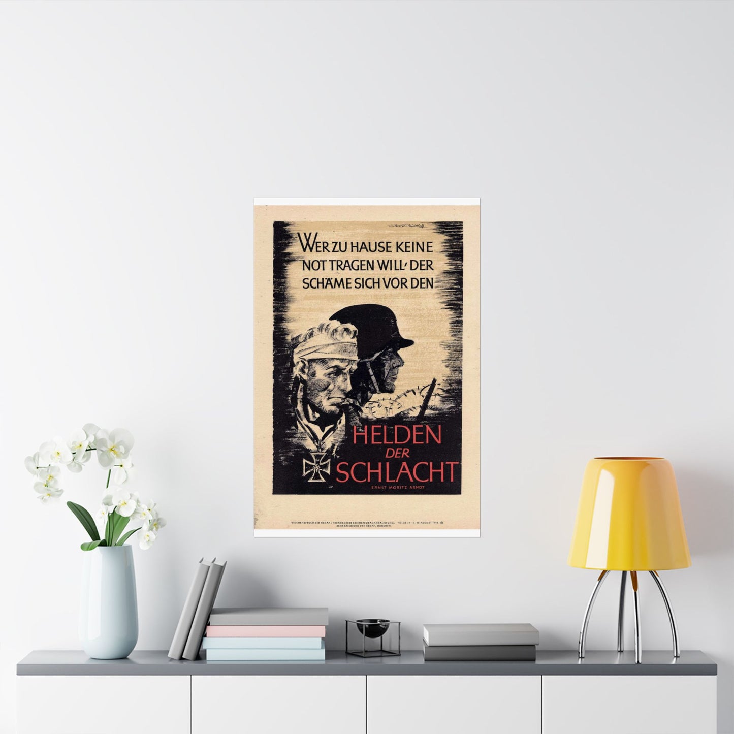 Wochenspruch der NSDAP 16 August 1942 High Quality Matte Wall Art Poster for Home, Office, Classroom