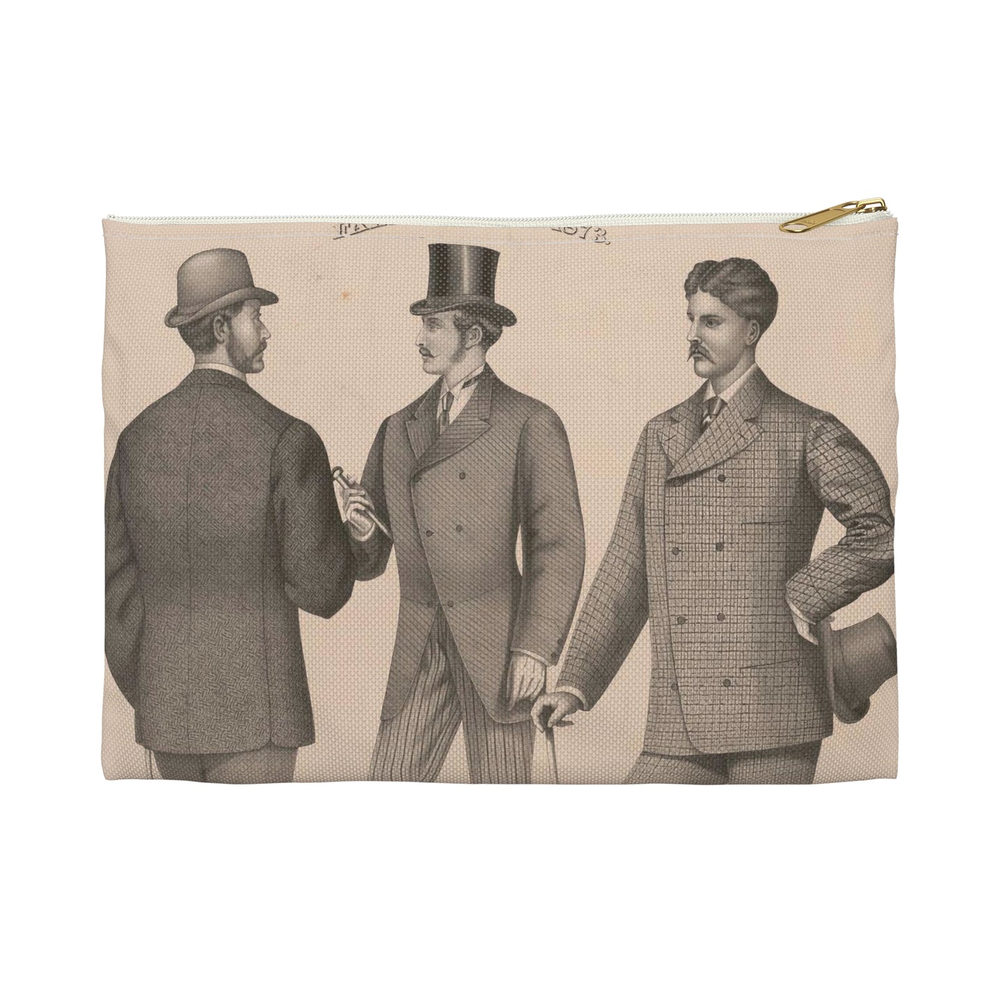 Fall styles 1873 - Print, Library of Congress collection Large Organizer Pouch with Black Zipper