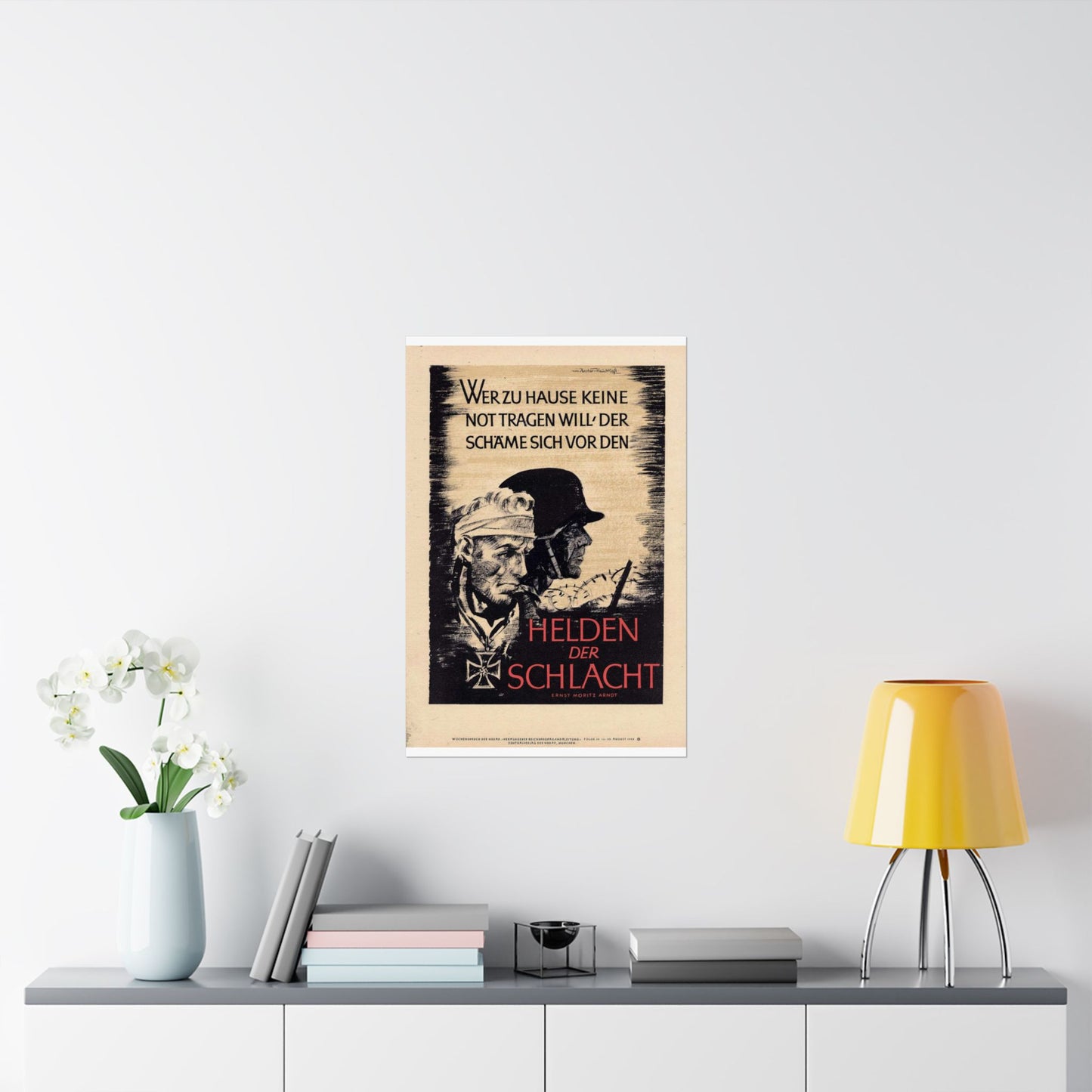 Wochenspruch der NSDAP 16 August 1942 High Quality Matte Wall Art Poster for Home, Office, Classroom