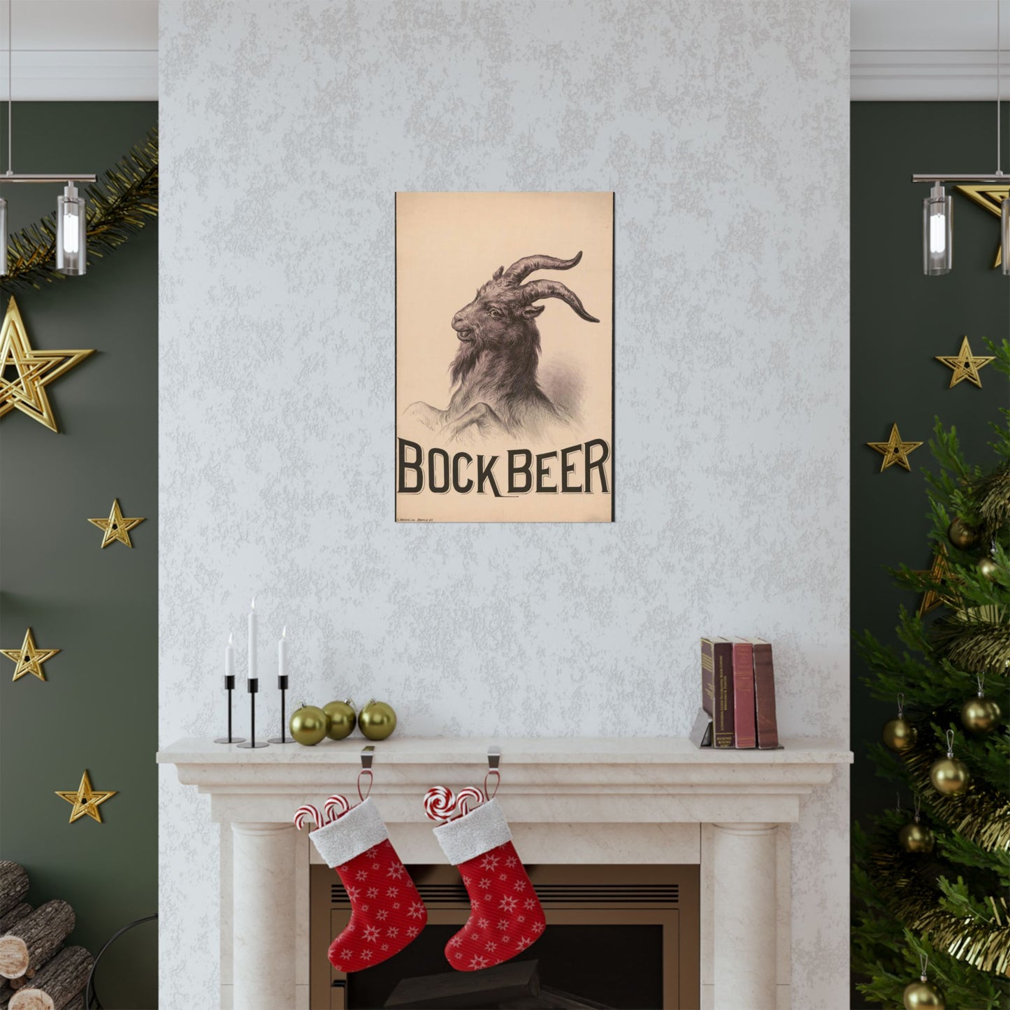 Bock Beer - Print, Library of Congress collection High Quality Matte Wall Art Poster for Home, Office, Classroom