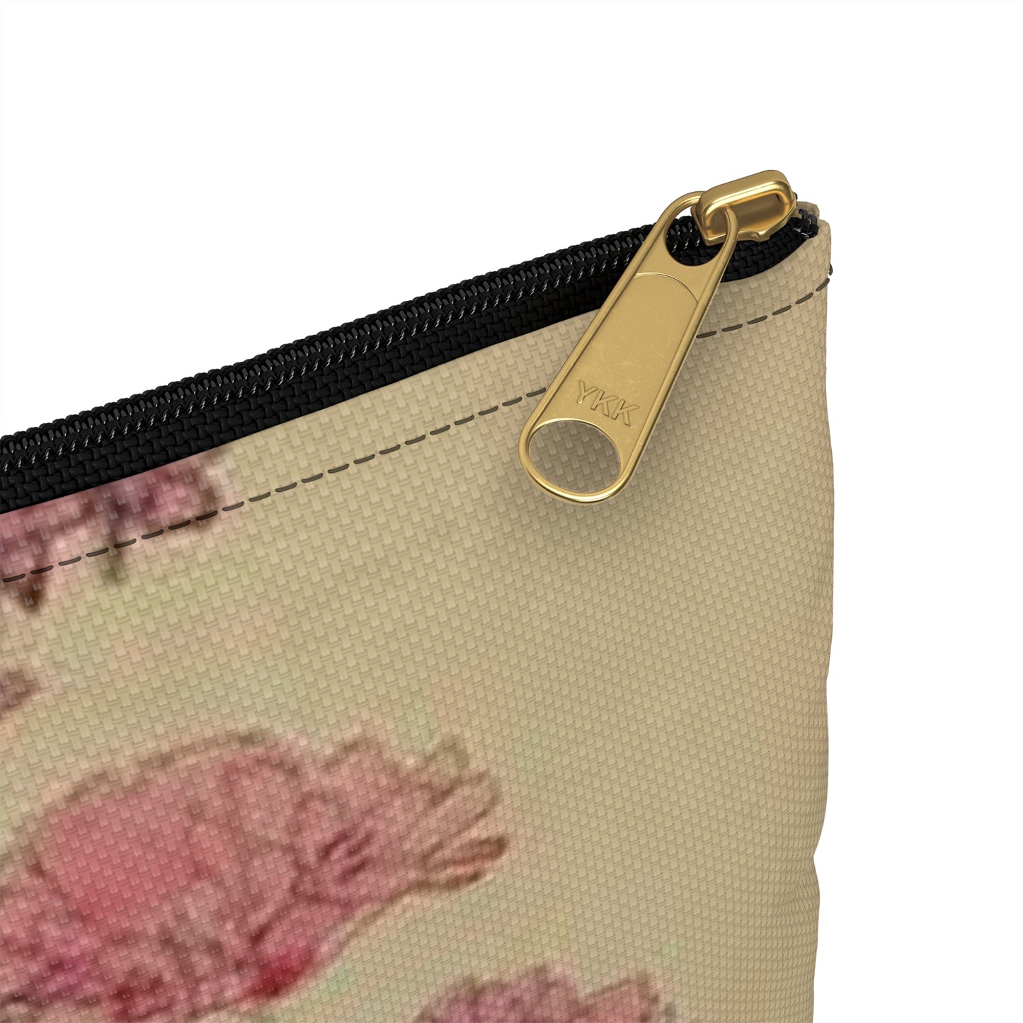 Sea Pink - Holy Island - Charles Rennie Mackintosh - 1901 Large Organizer Pouch with Black Zipper