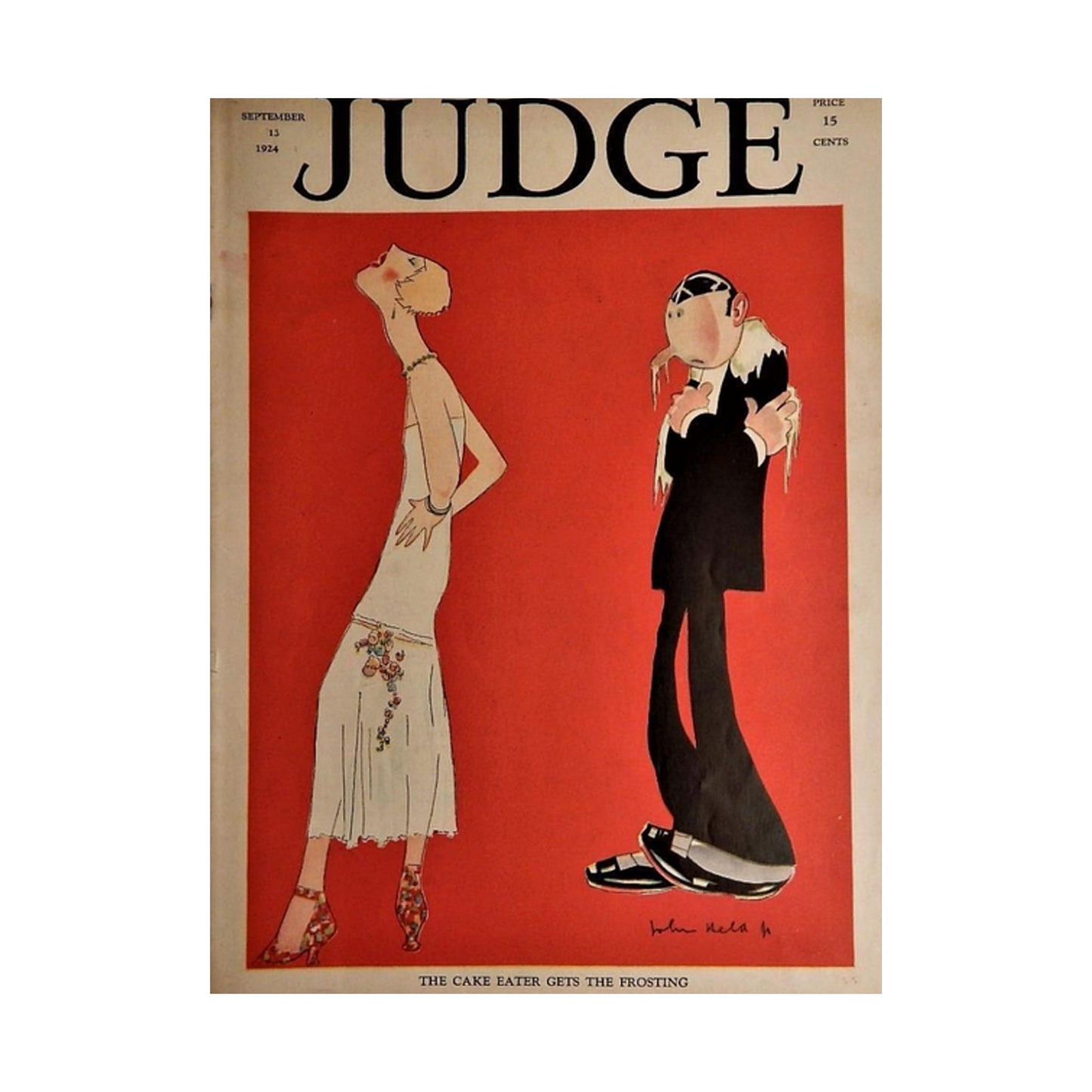 JudgeMagazine13Sep1924 - Art Deco public domain image High Quality Matte Wall Art Poster for Home, Office, Classroom