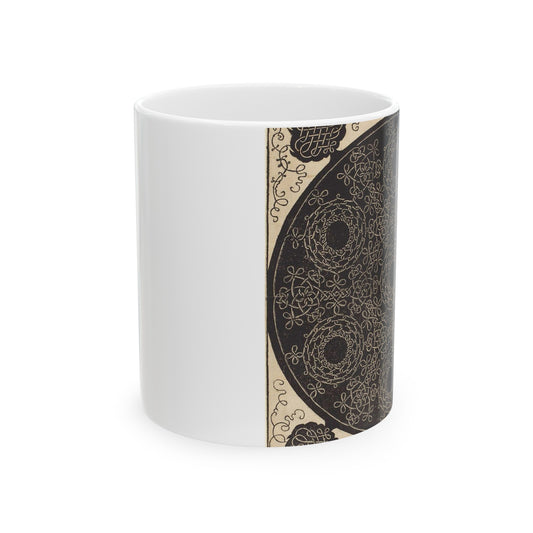 The Fourth Knot (combining seven circular groups of knots with black centers) Beautiful Novelty Ceramic Coffee Mug 11oz