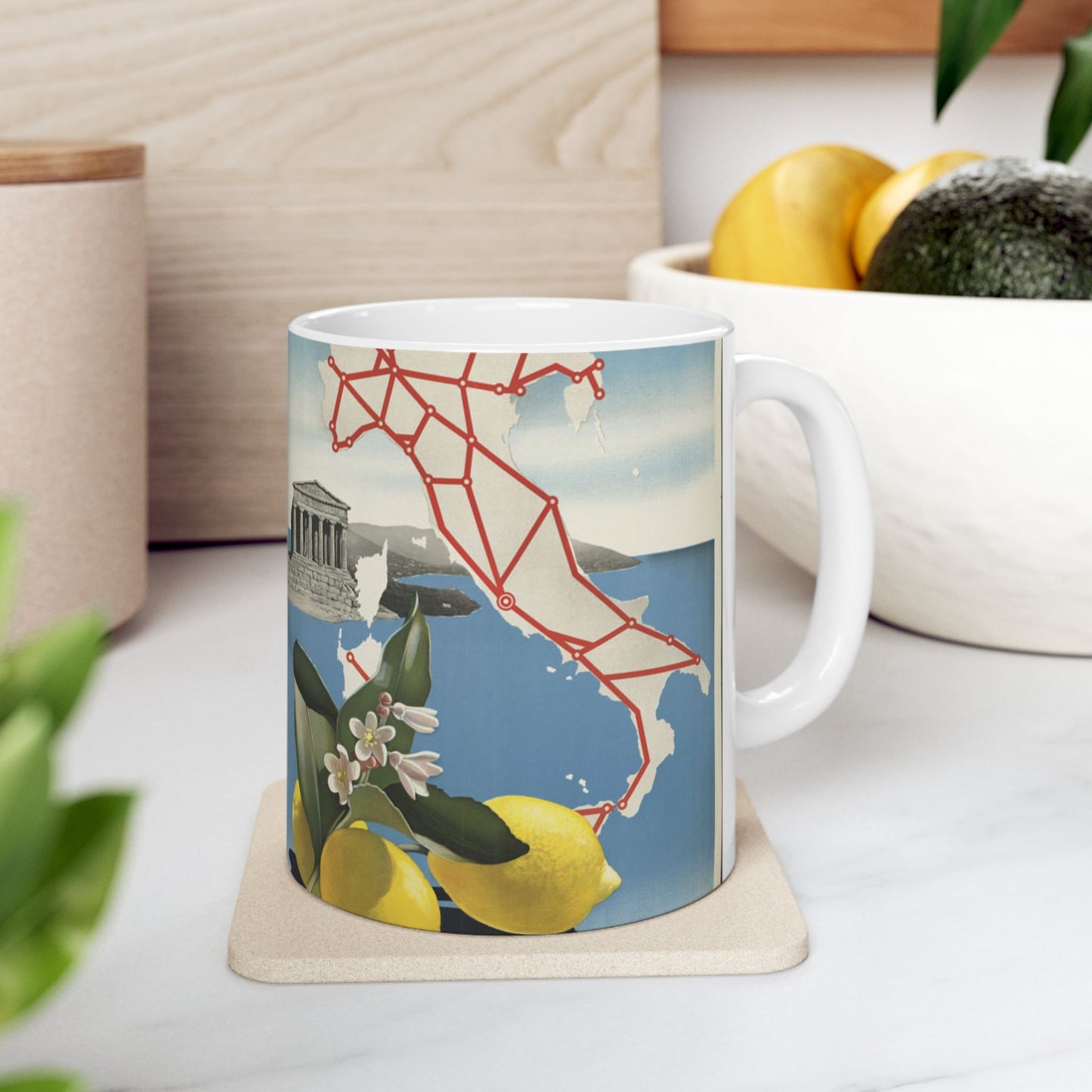 Vintage Travel Posters, 1920s-1930s Beautiful Novelty Ceramic Coffee Mug 11oz