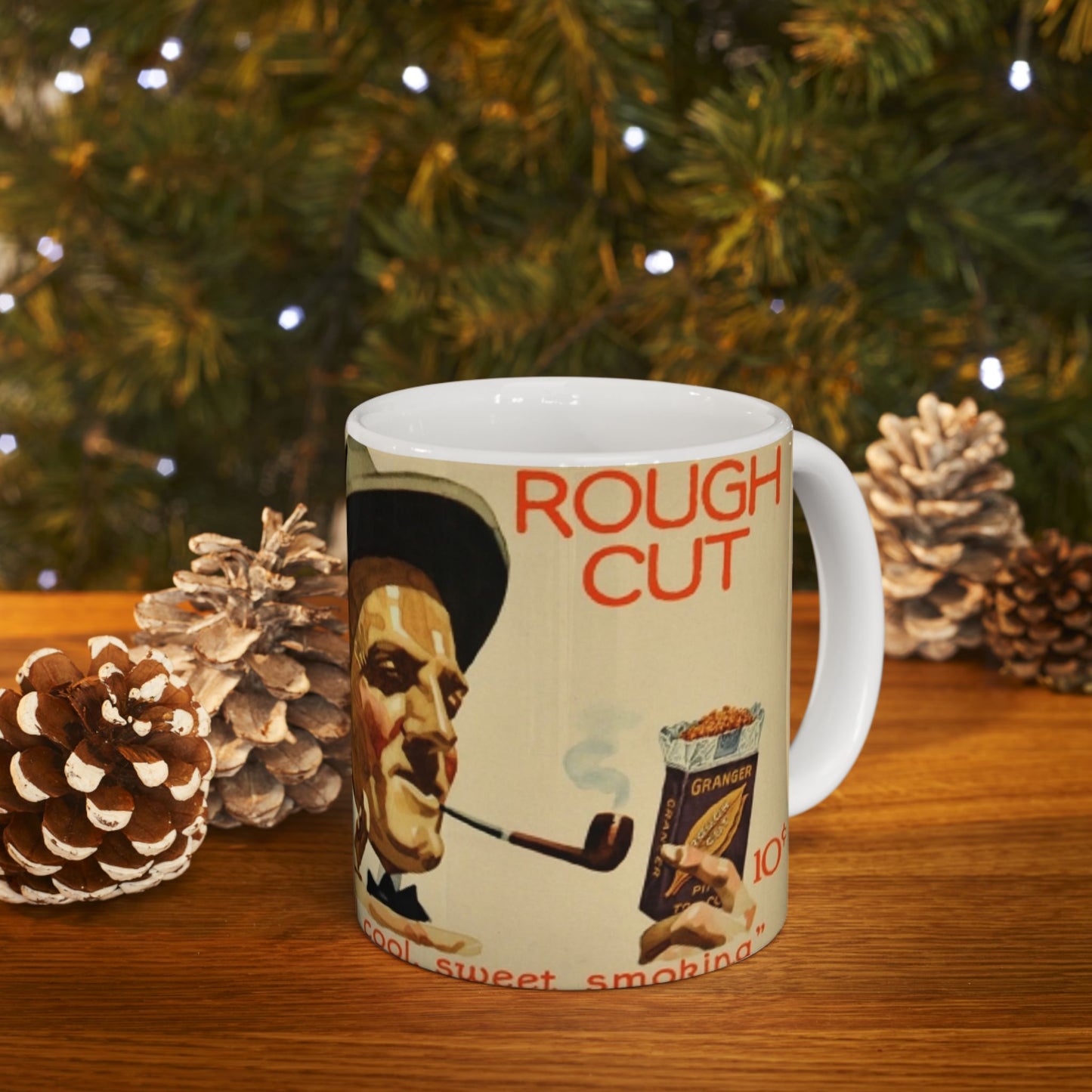 Granger Rough Cut. „Now, that's what I call cool, sweet smoking“, 1923, poster 1 Beautiful Novelty Ceramic Coffee Mug 11oz