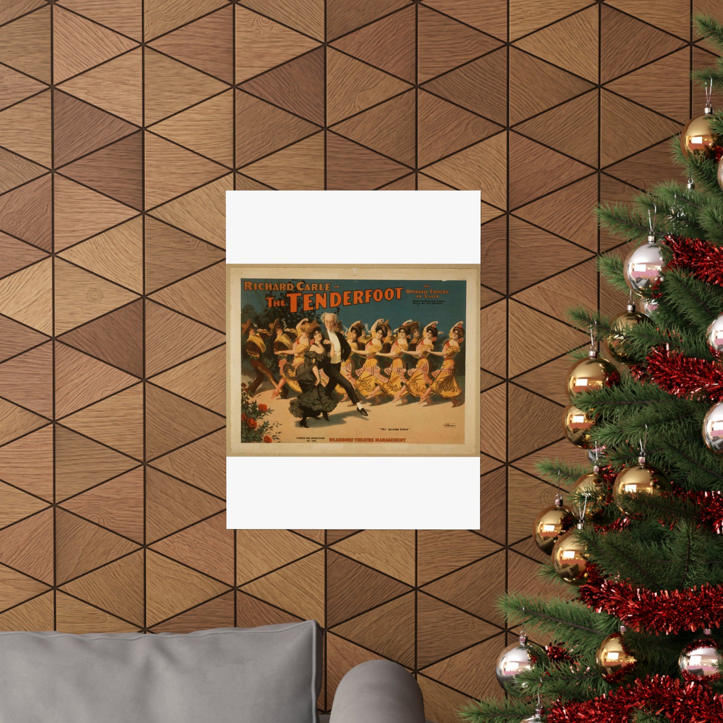 Richard Carle in The tenderfoot an operatic comedy in 3 acts : book by Richard Carle ; music by H.L. Heartz. High Quality Matte Wall Art Poster for Home, Office, Classroom