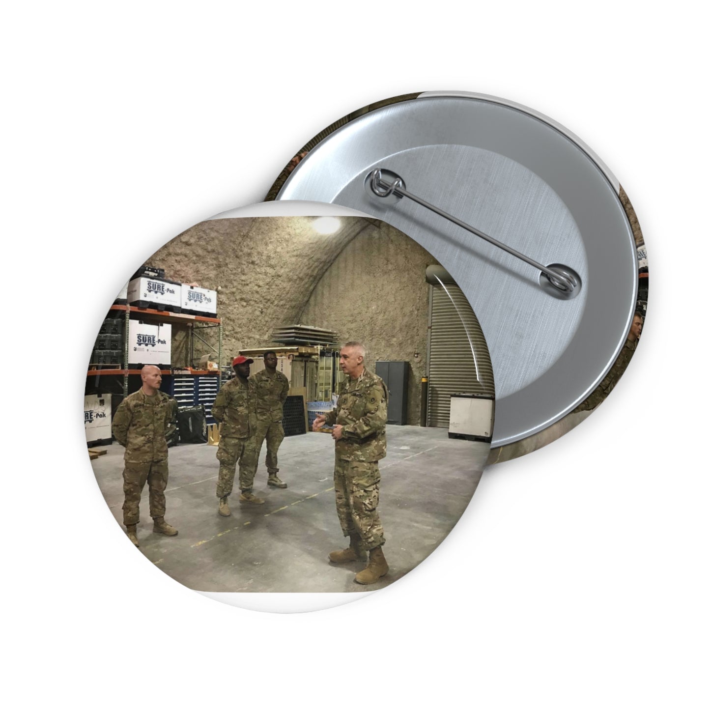 Maj. Gen. John P. Sullivan, commanding general of the Pin Buttons with Crisp Design