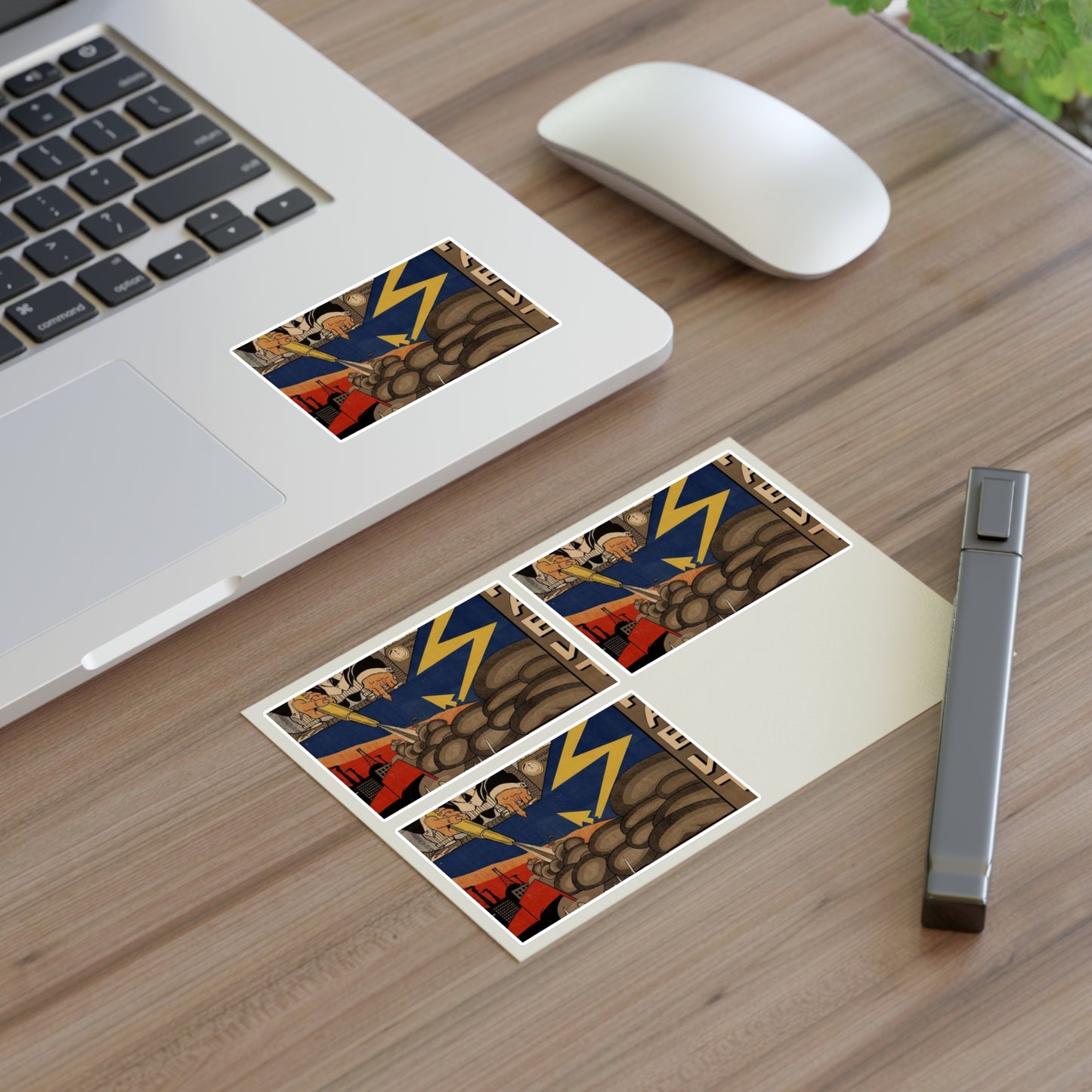 Удар врага направит мимо работа Доброхима Laminated UV Protective Vinyl Stickers