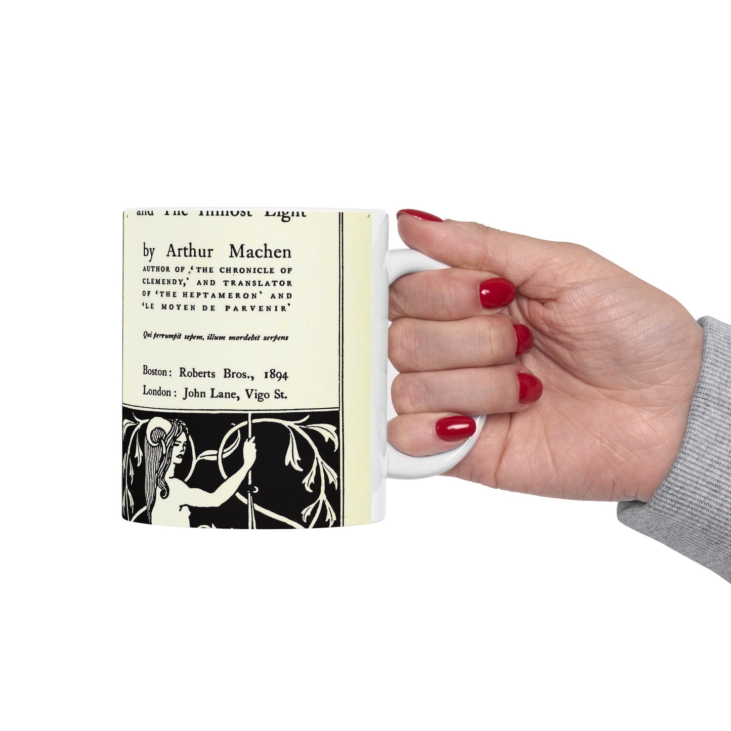 Aubrey Beardsley - Title page--The great god Pan Beautiful Novelty Ceramic Coffee Mug 11oz