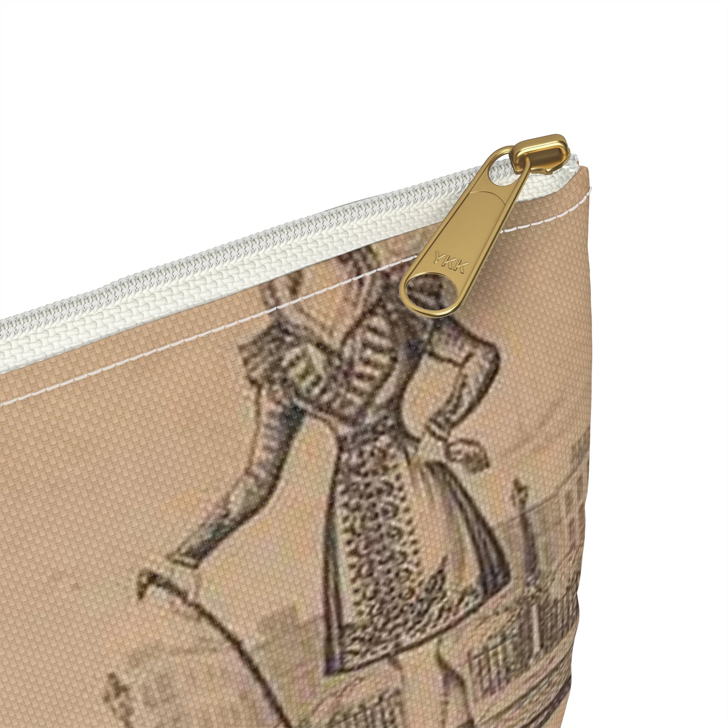 Madame Vestris in six favorite characters (Apollo, Page, Don Giovanni, Captain Macheath, Maria Darlington, and Mandane) Large Organizer Pouch with Black Zipper