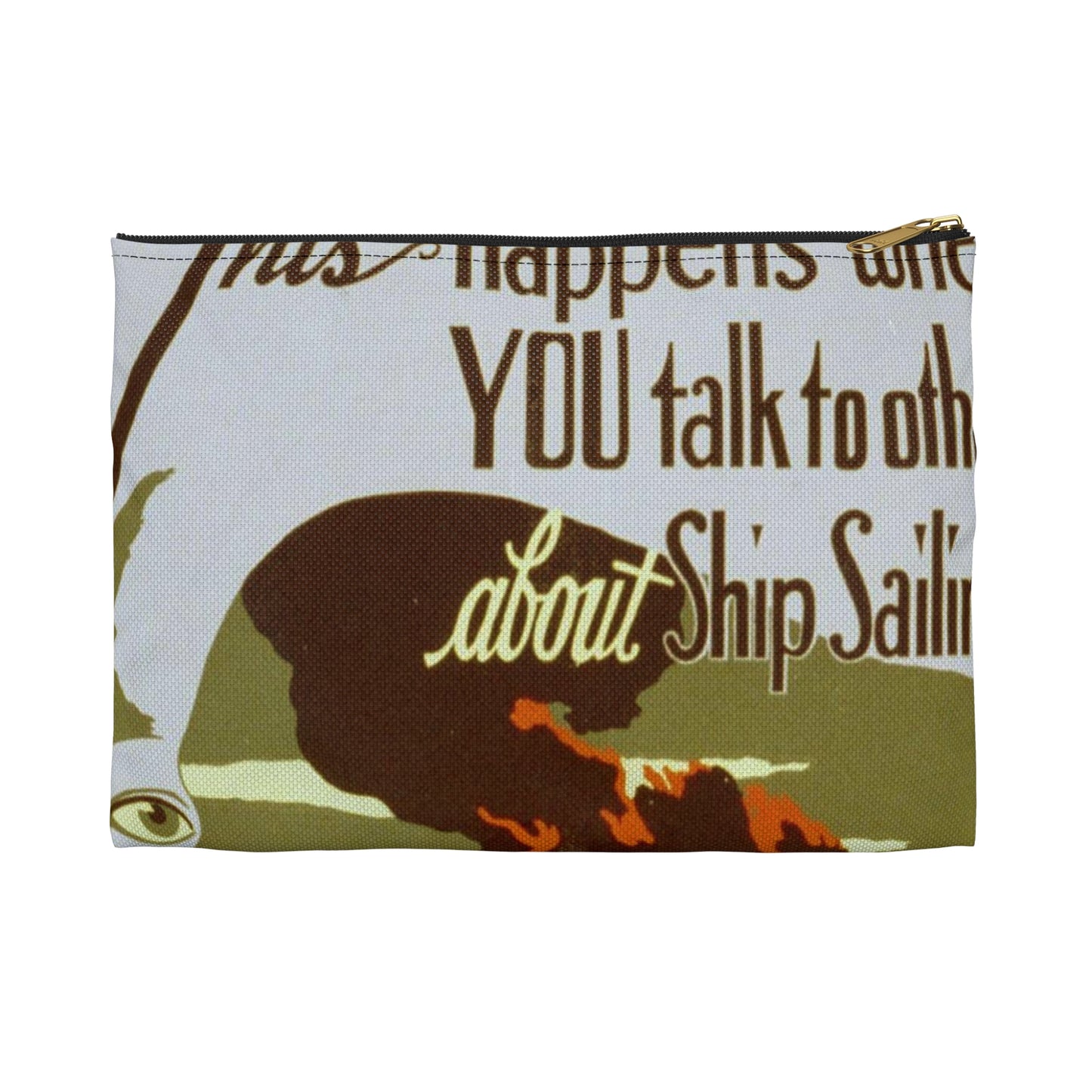 This happens when you talk to others about ship sailings Let's make New Orleans a safe port of departure / / John McCrady. Large Organizer Pouch with Black Zipper