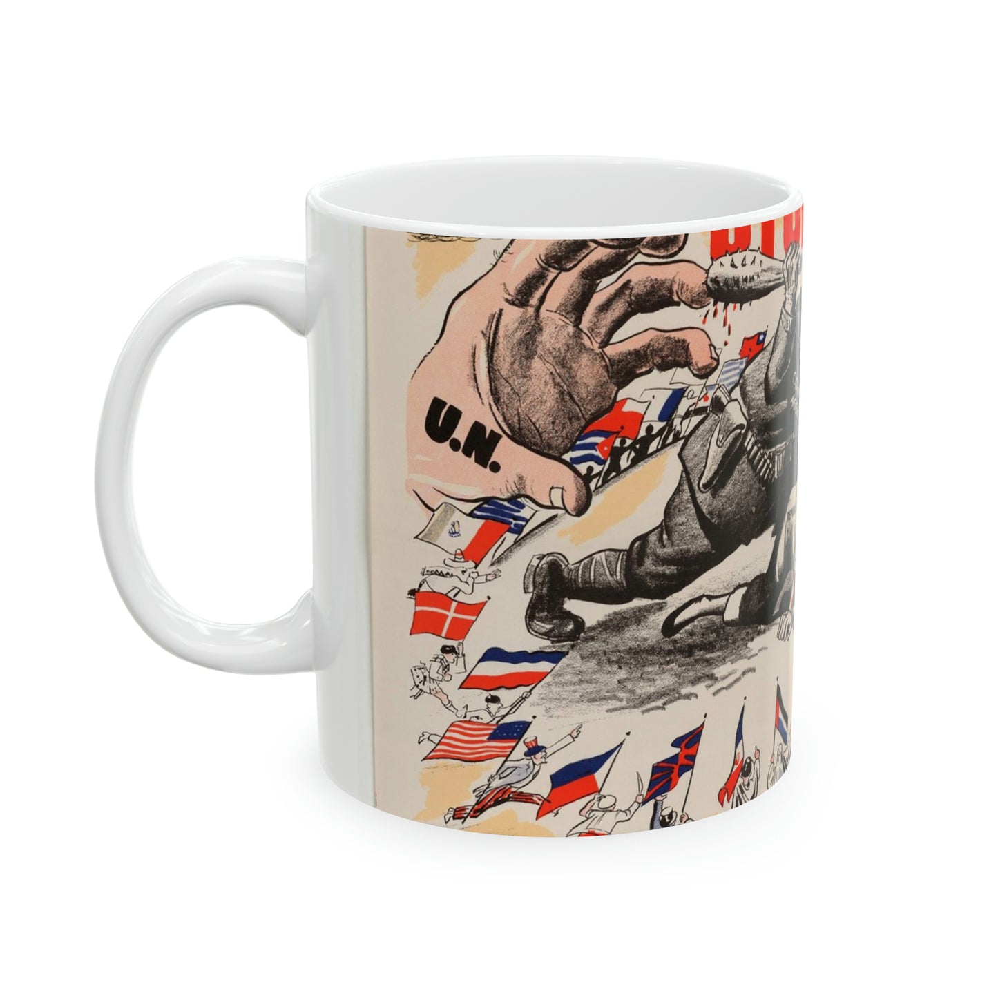 Stop Criminal!, Cold War American Propaganda poster Beautiful Novelty Ceramic Coffee Mug 11oz