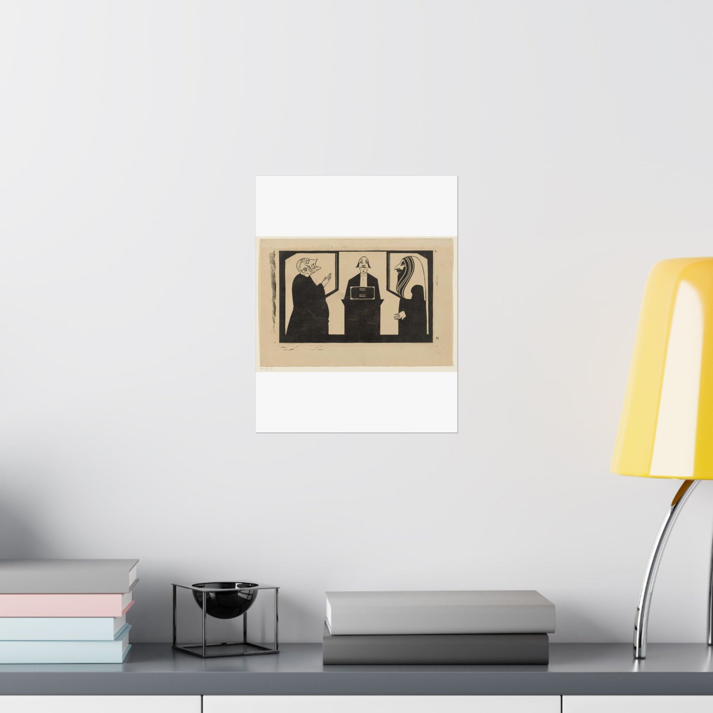 Samuel Jessurun de Mesquita - Entre ces trois mon coeur balance High Quality Matte Wall Art Poster for Home, Office, Classroom