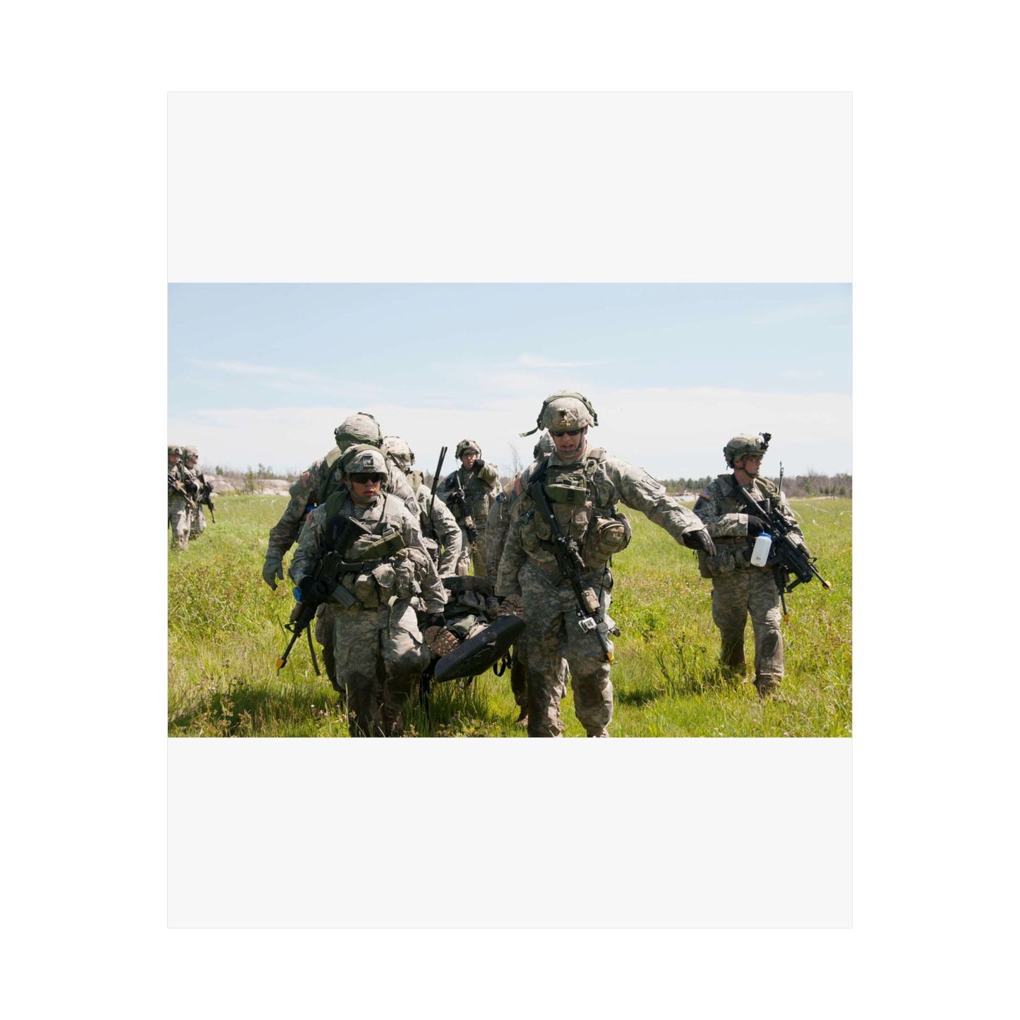 U.S. Army Sgt. Sean Fernandes (right), team leader, High Quality Matte Wall Art Poster for Home, Office, Classroom