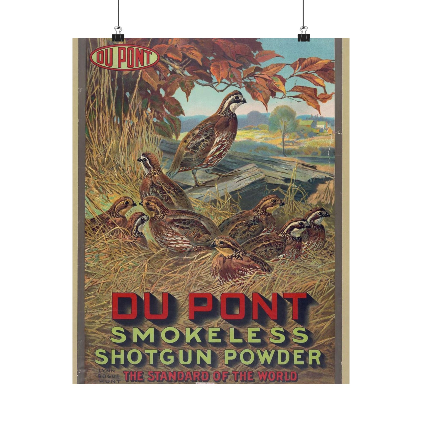 Du Pont smokeless shotgun powder - the standard of the world High Quality Matte Wall Art Poster for Home, Office, Classroom