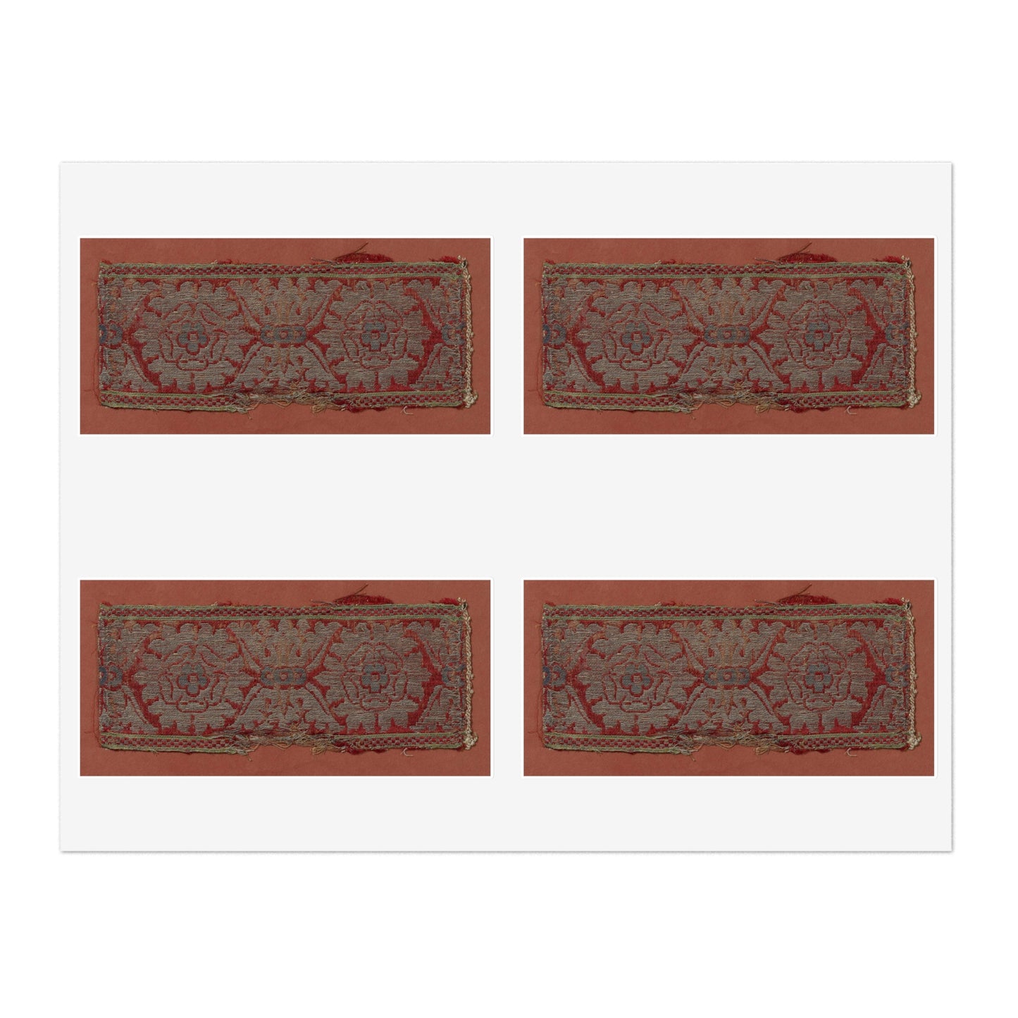 Satin Weaving Silk Border, Italy Laminated UV Protective Vinyl Stickers