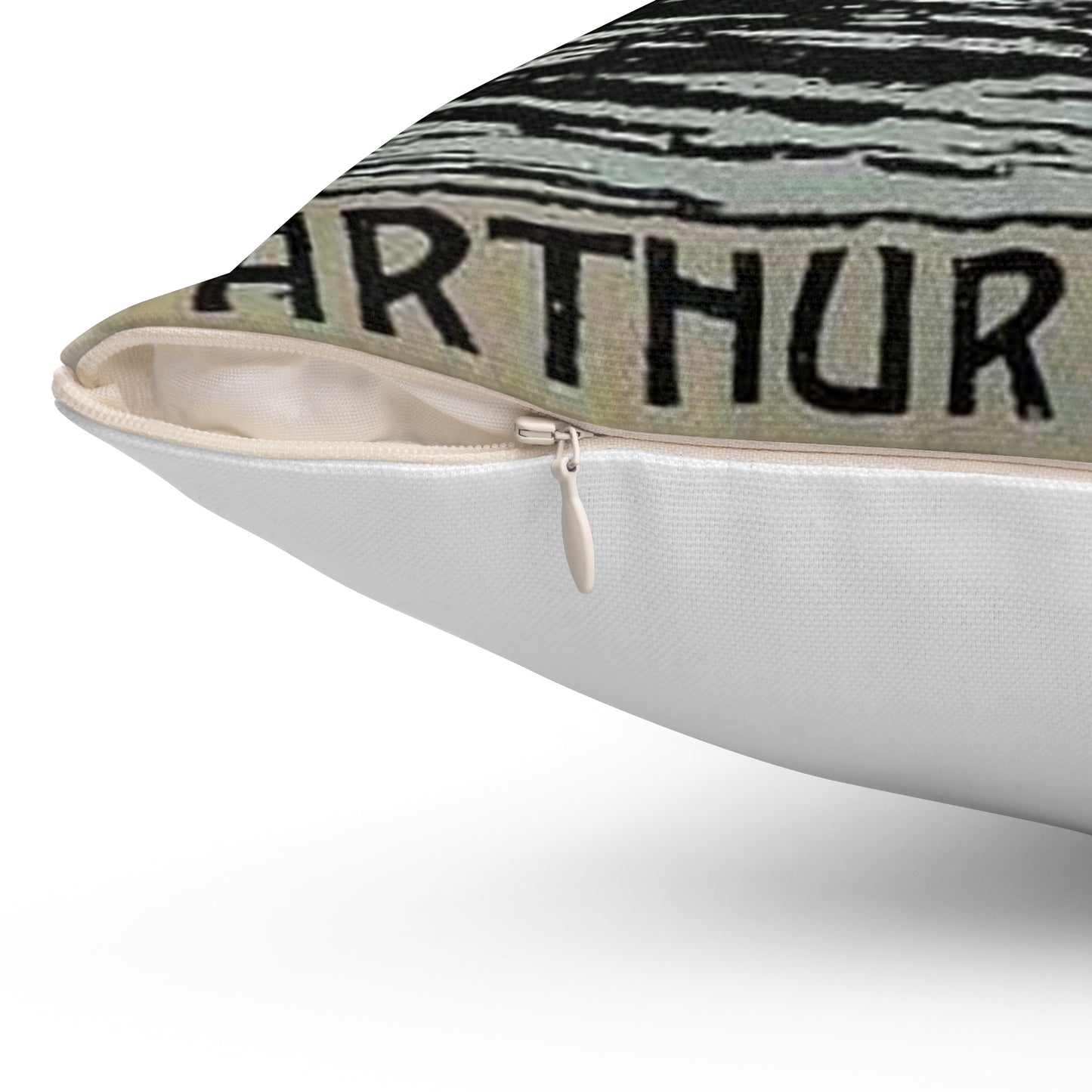 Arthur Berger, fur trader in Leipzig, c. 1910, brand advertisings (07) Decorative Accent Square Pillow