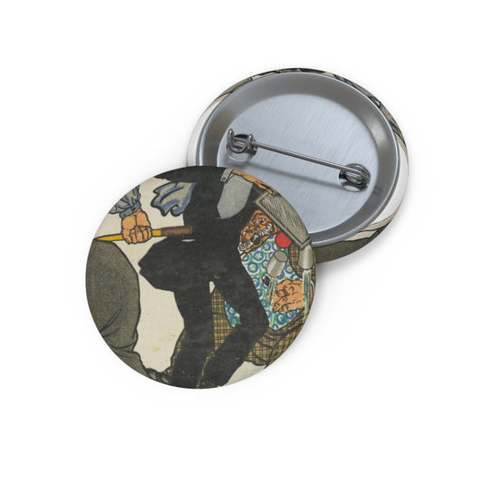 Viennese Café: Carambole (Wiener Café: Carabol) Pin Buttons with Crisp Design