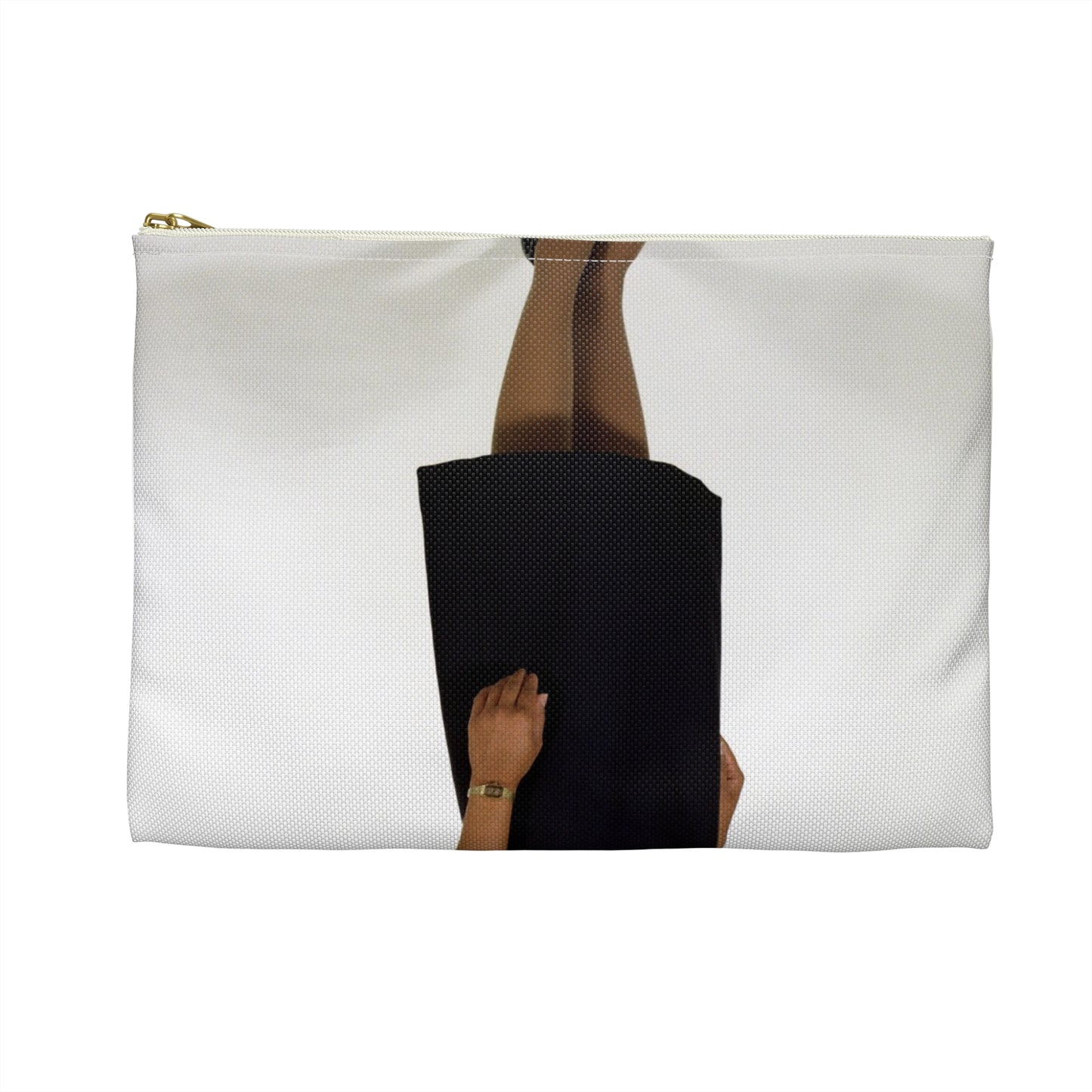 Uniform: Tropical dinner dress blue, Navy enlisted women, ranks E-1 through E-6 Large Organizer Pouch with Black Zipper