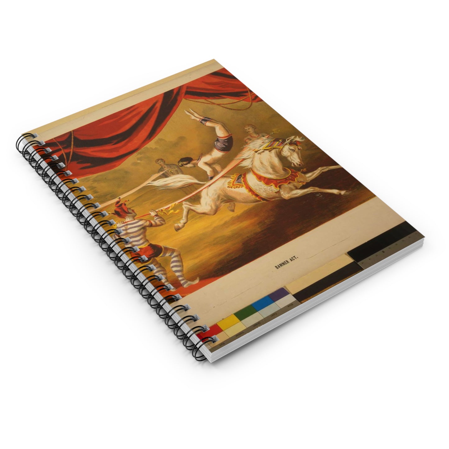 Banner act - Print, Library of Congress collection Spiral Bound Ruled Notebook with Printed Cover