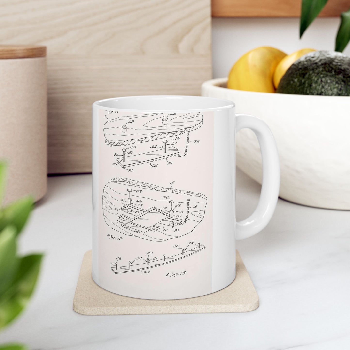 Patent drawing - Michael Jackson's Anti-Gravity Illusion Shoes Patent Application (Page 5 of 6) Public domain  image Beautiful Novelty Ceramic Coffee Mug 11oz