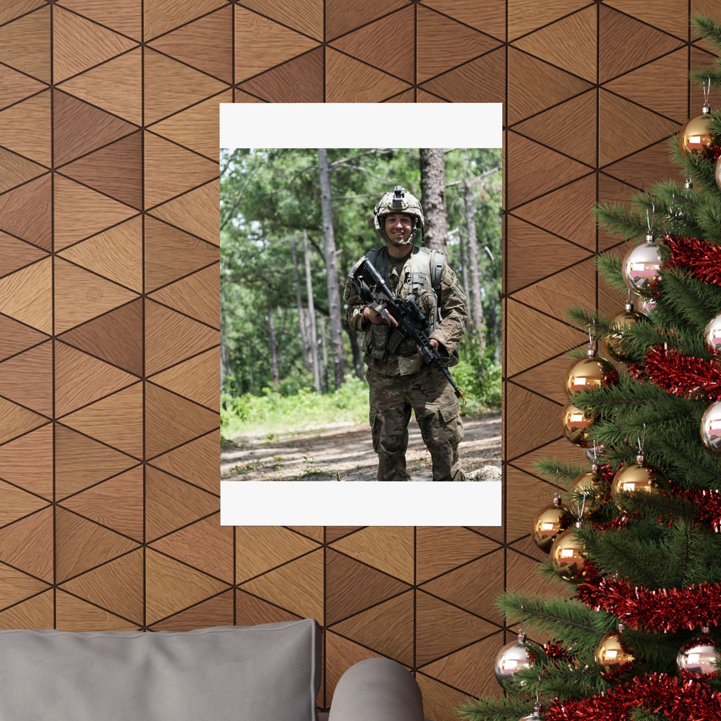 1st Lt. Jamieson Barnes an officer with Headquarters, High Quality Matte Wall Art Poster for Home, Office, Classroom