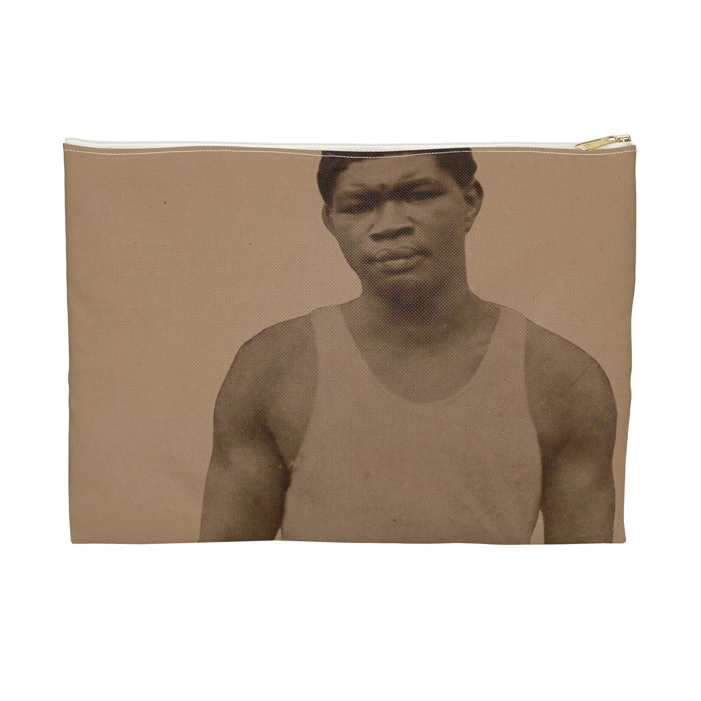 Battling Siki - El Gráfico 198 - boxing sport photo Large Organizer Pouch with Black Zipper