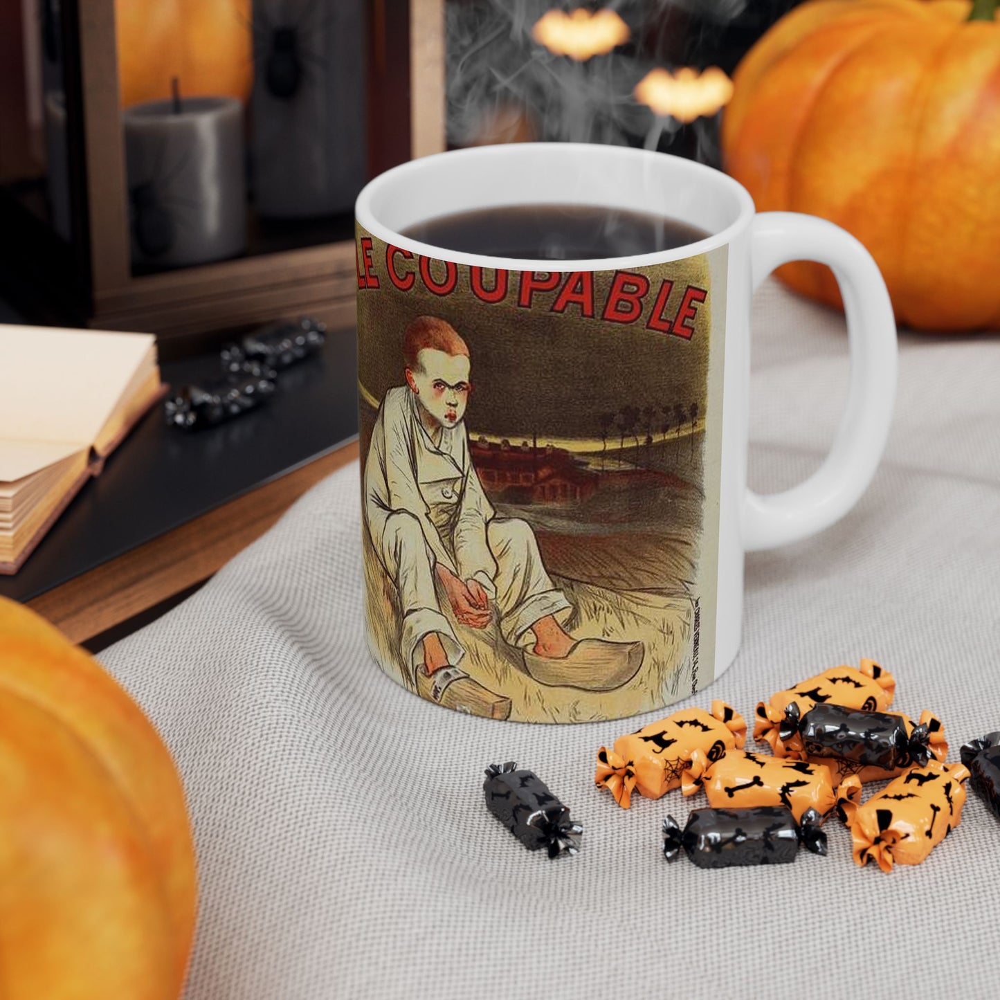 Affiche pour le roman "le Coupable", de François Coppée, publié dans le Journal. Beautiful Novelty Ceramic Coffee Mug 11oz