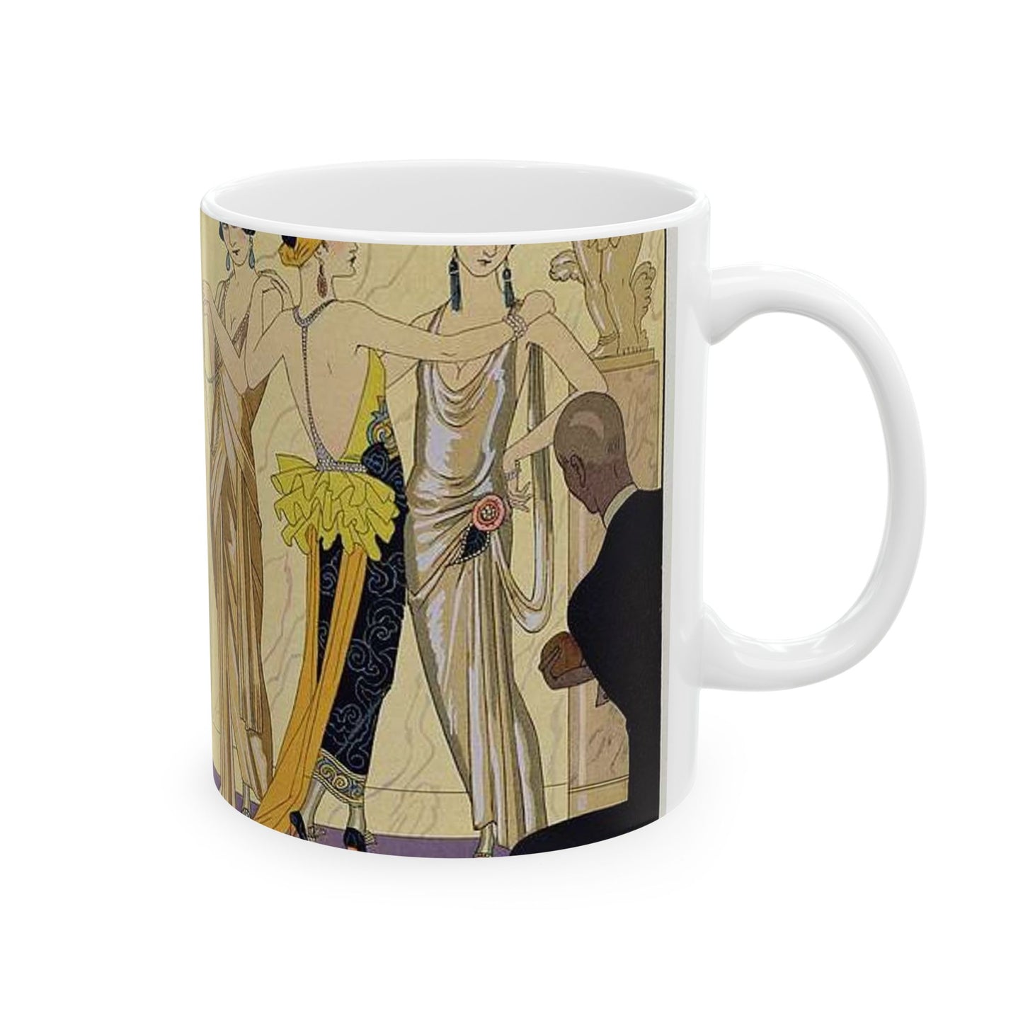 George Barbier judgement paris - Art Deco public domain image Beautiful Novelty Ceramic Coffee Mug 11oz